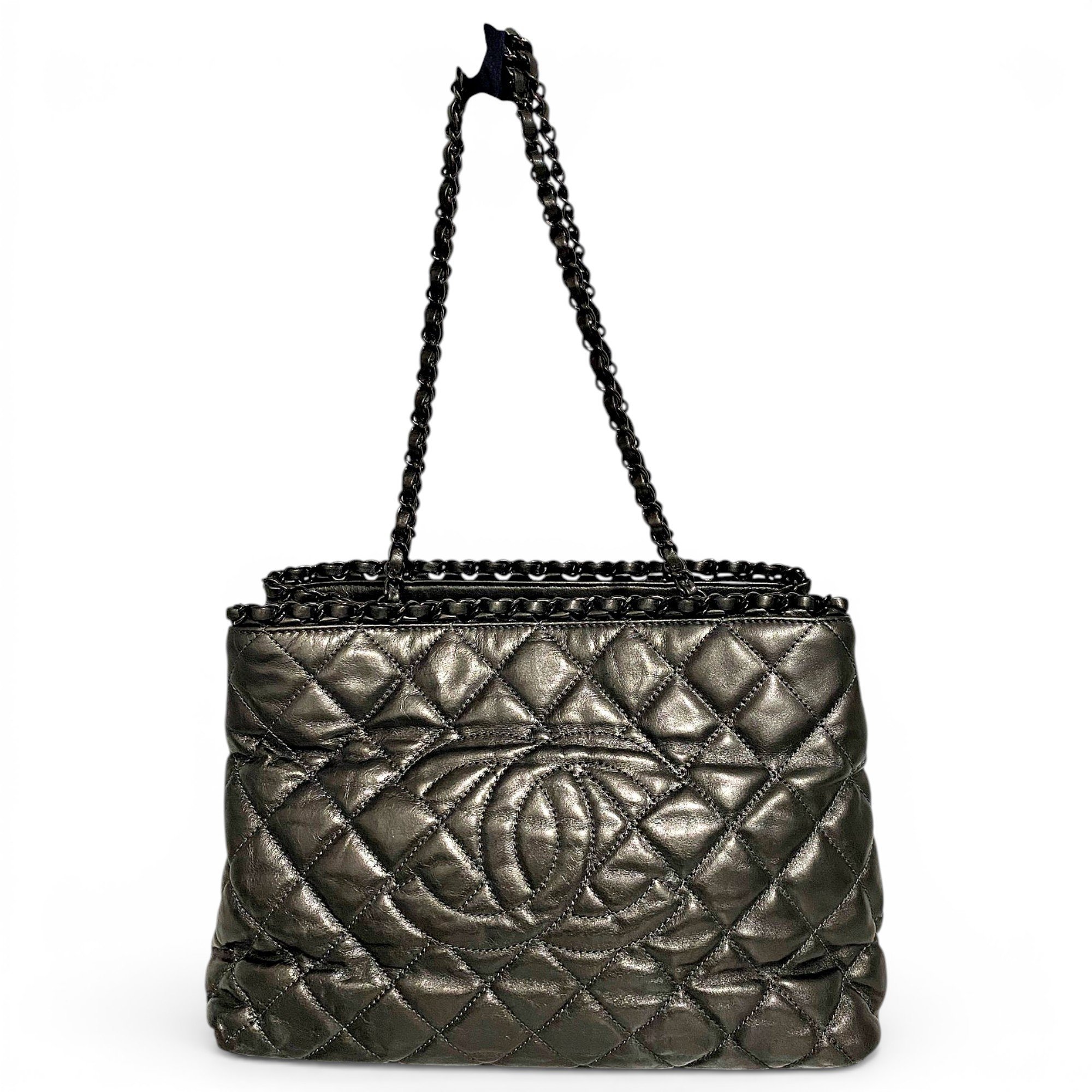 Leather tote
