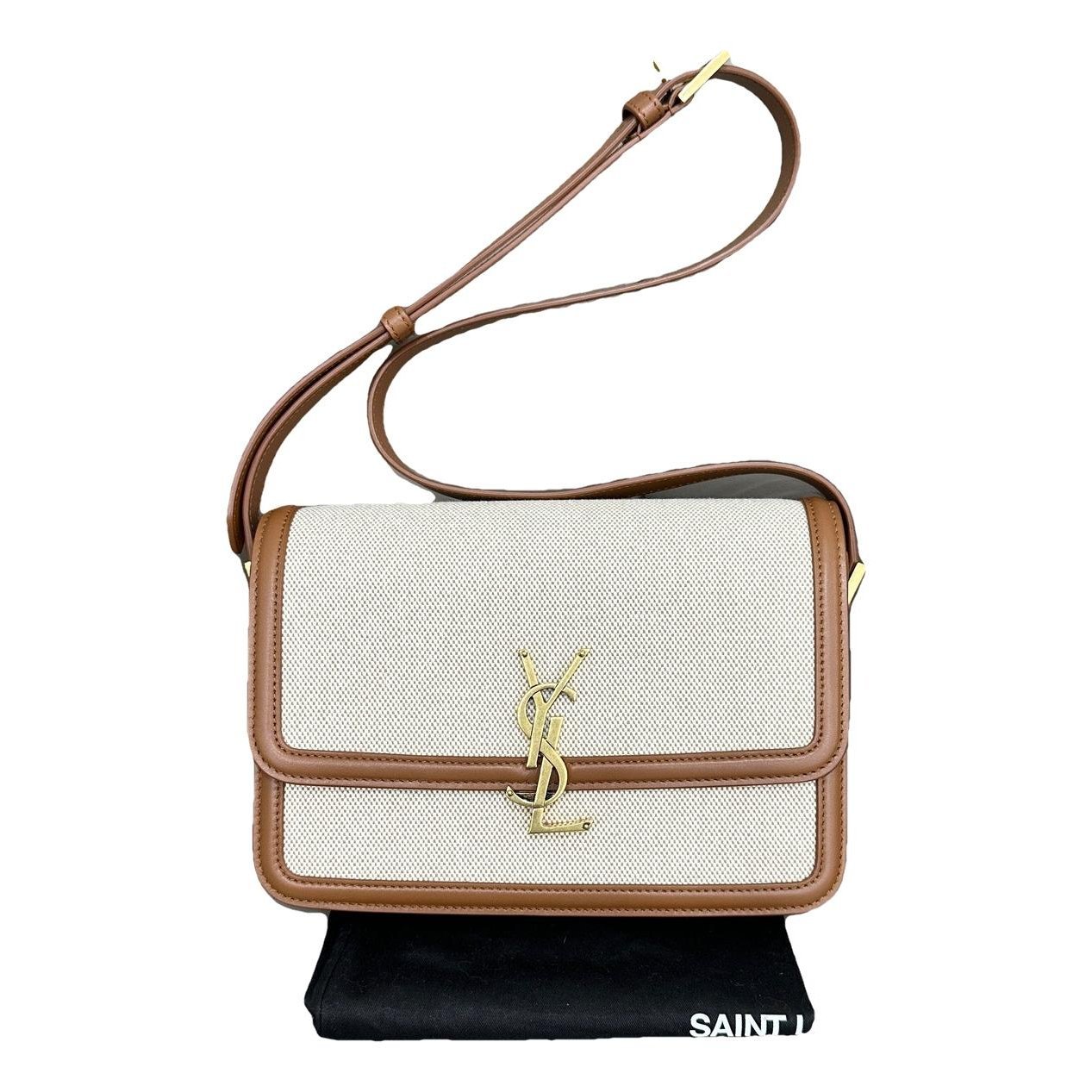 Solférino leather handbag