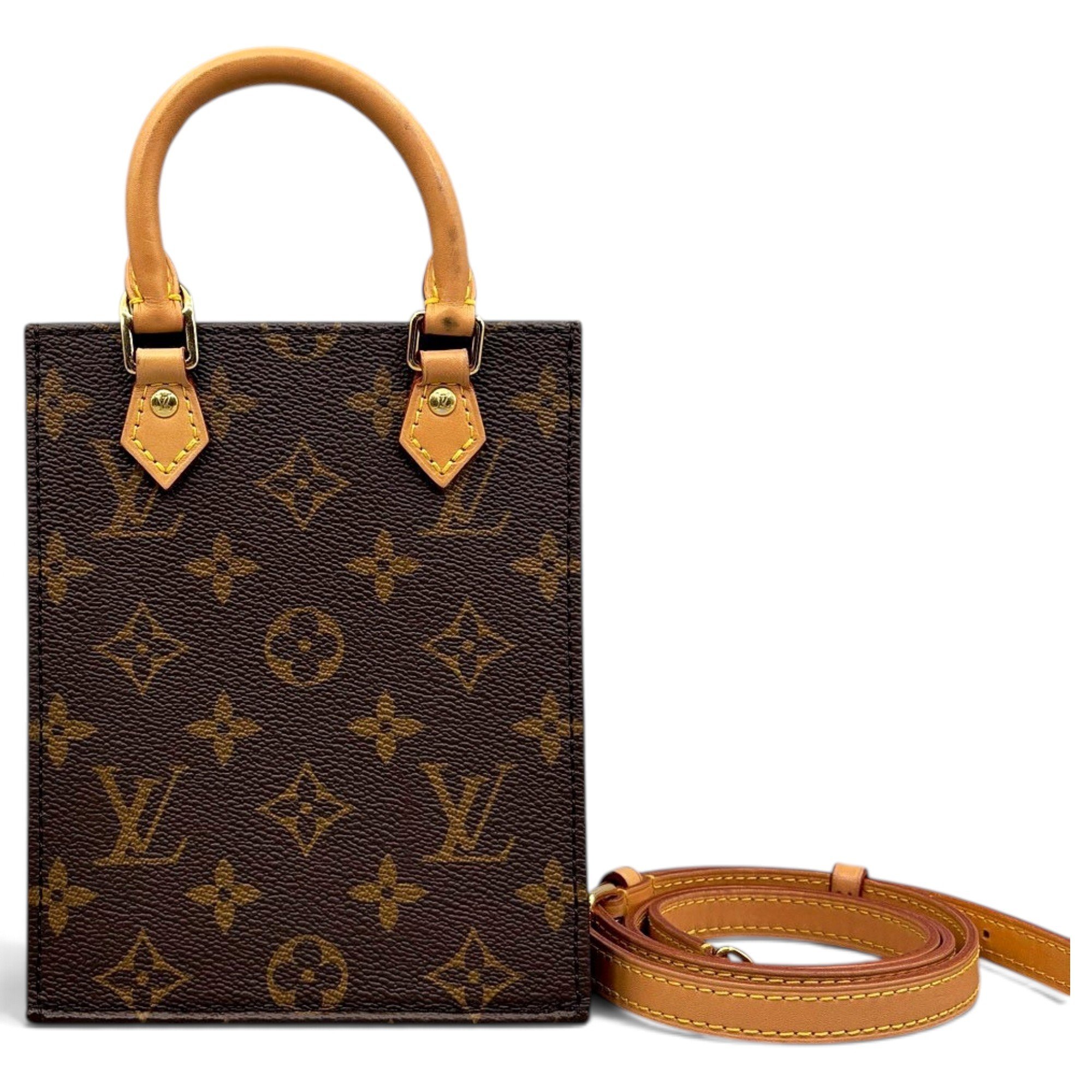 Plat leather tote