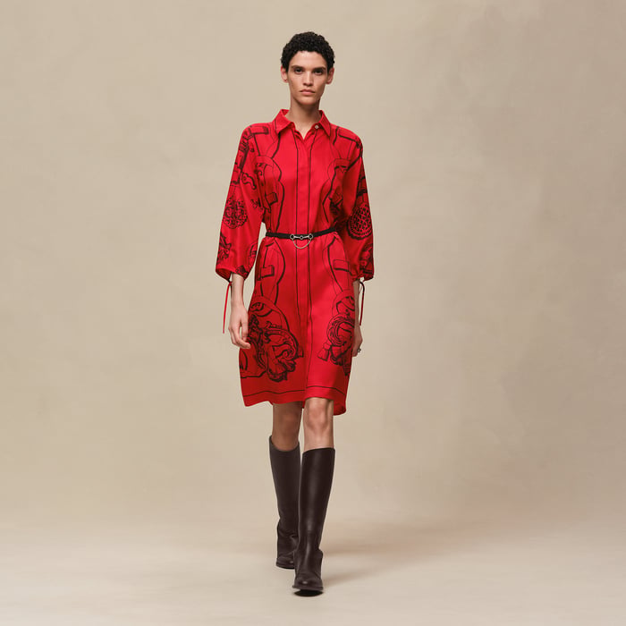 Rouge Amazone "Ferronnerie Remix" Shirt Dress
