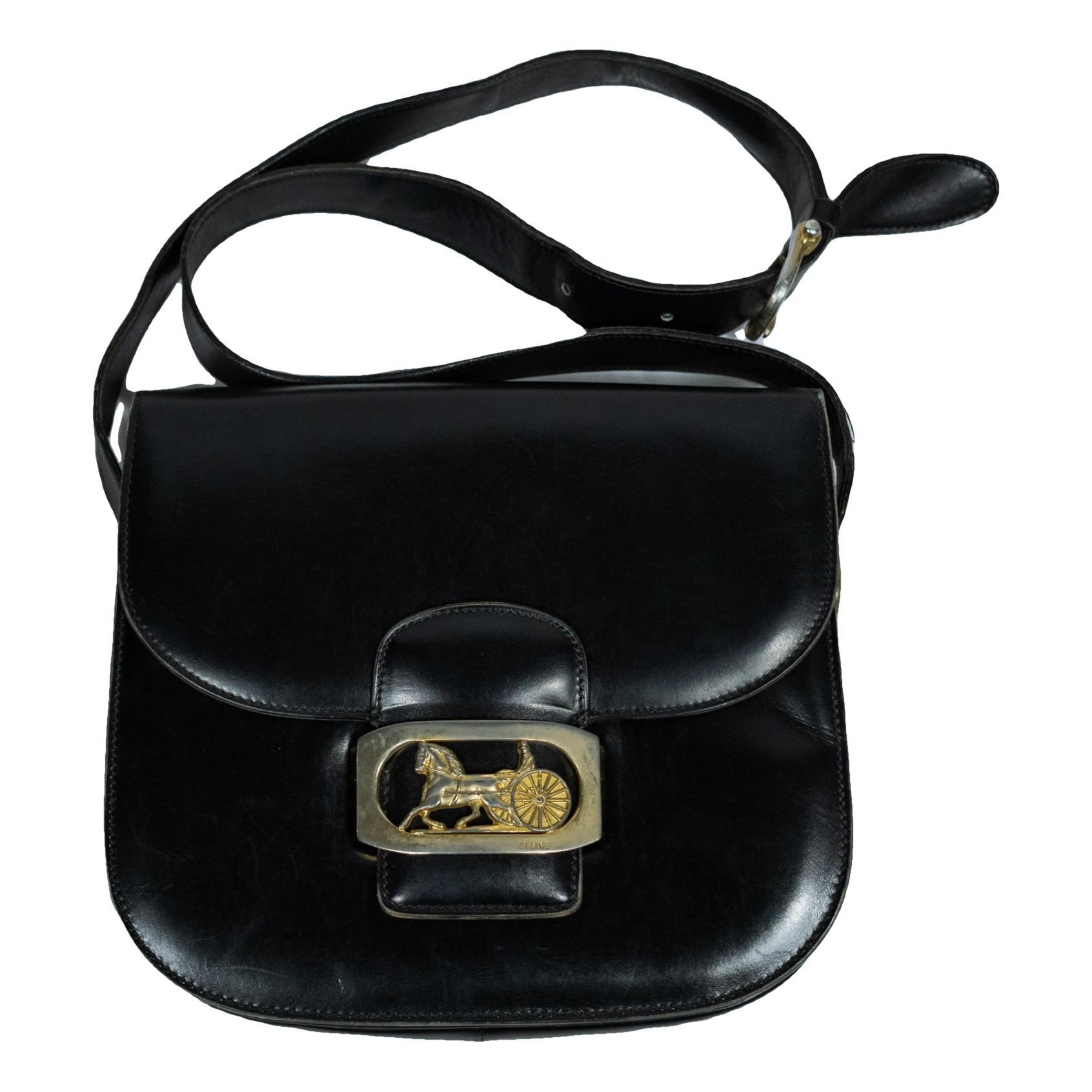 Triomphe leather crossbody bag