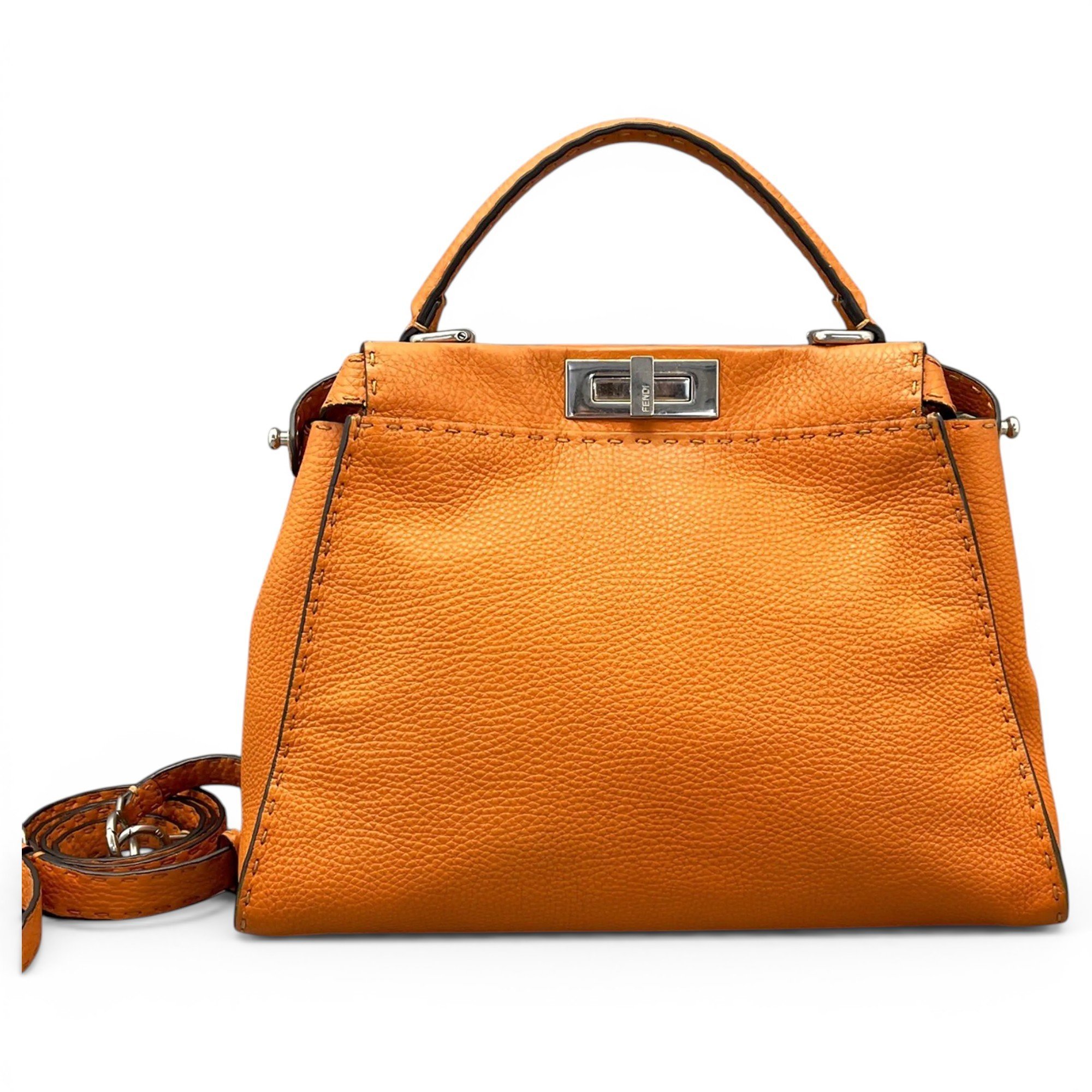 Peekaboo leather crossbody bag