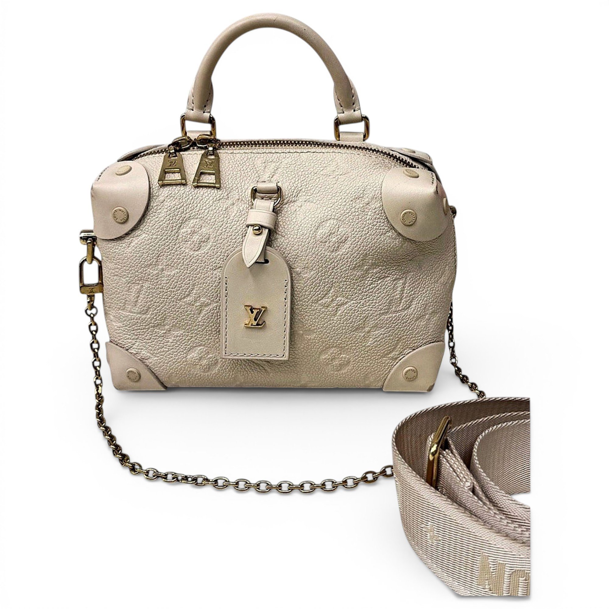 Petite Malle Souple leather handbag