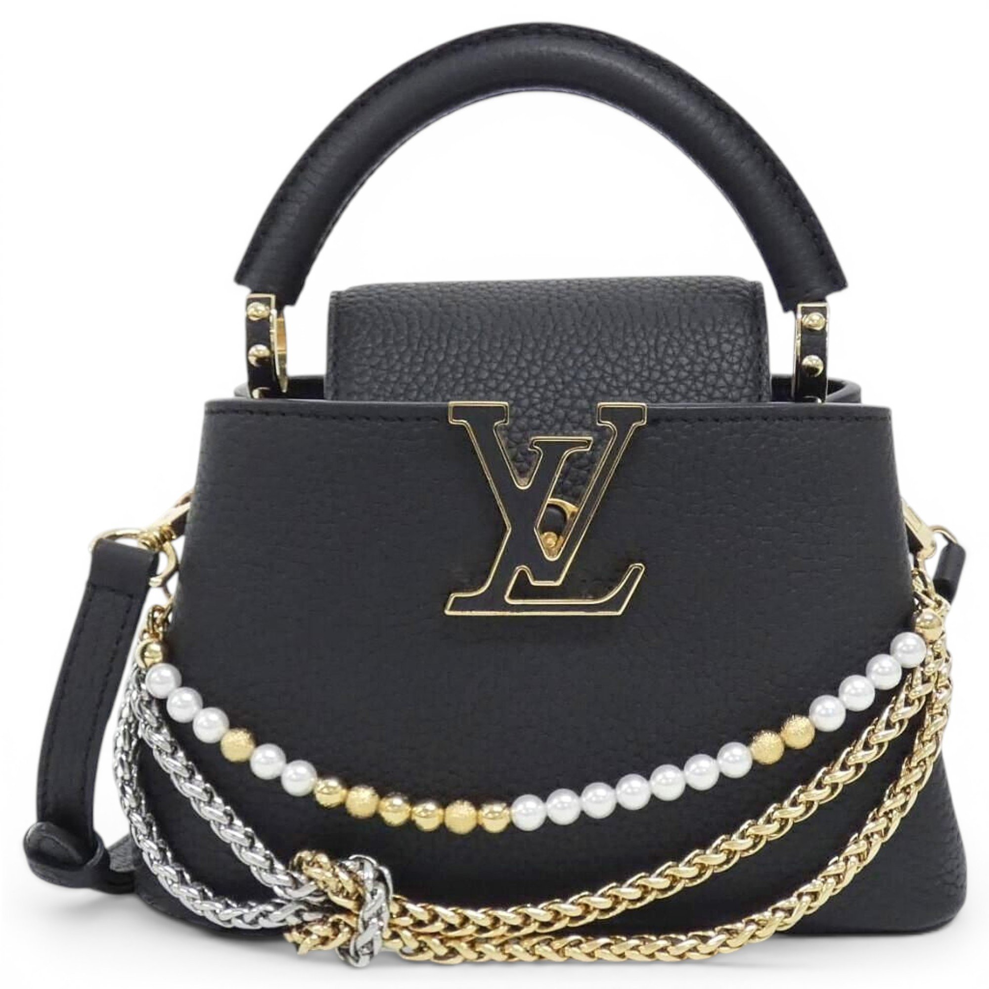 Capucines leather handbag