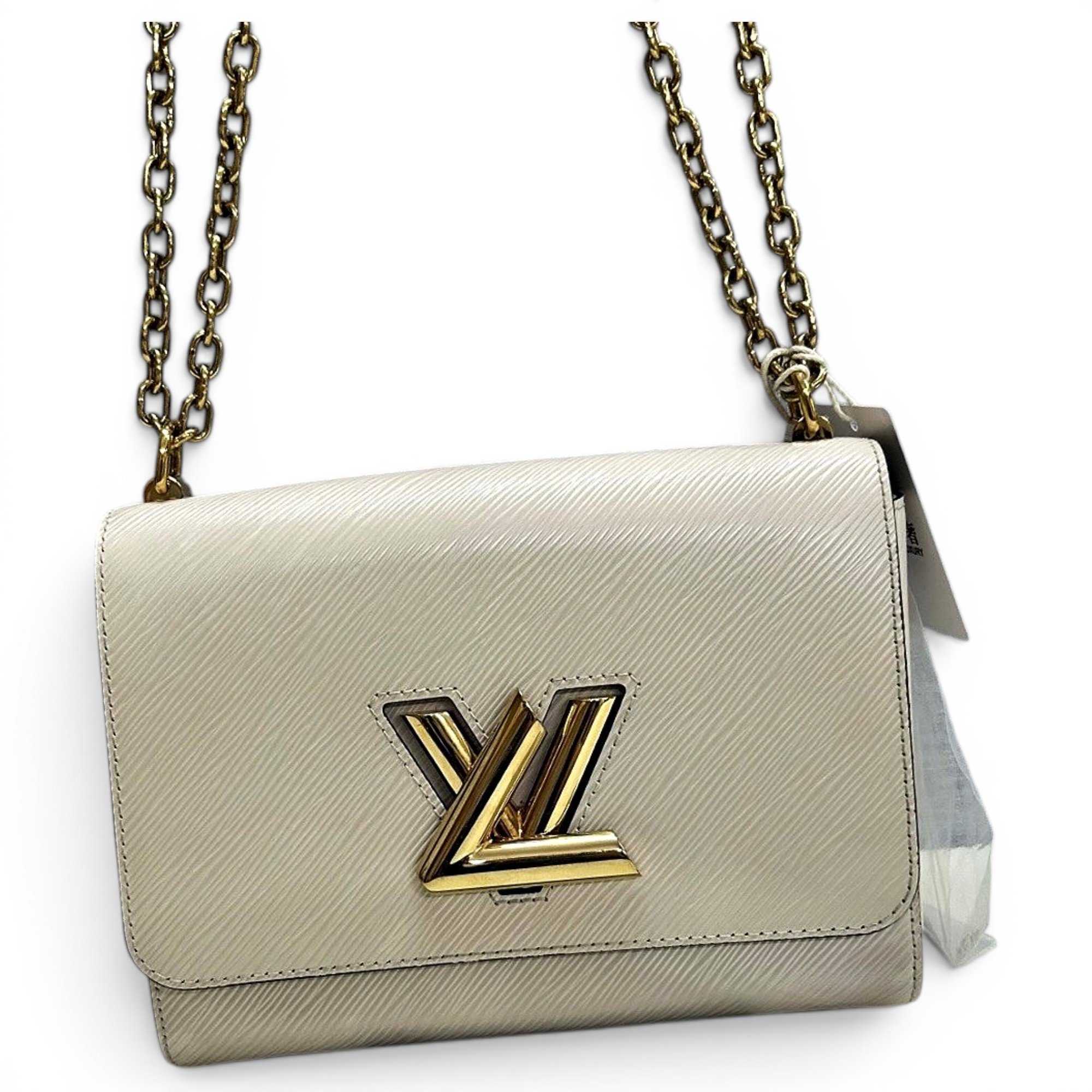 Twist leather handbag