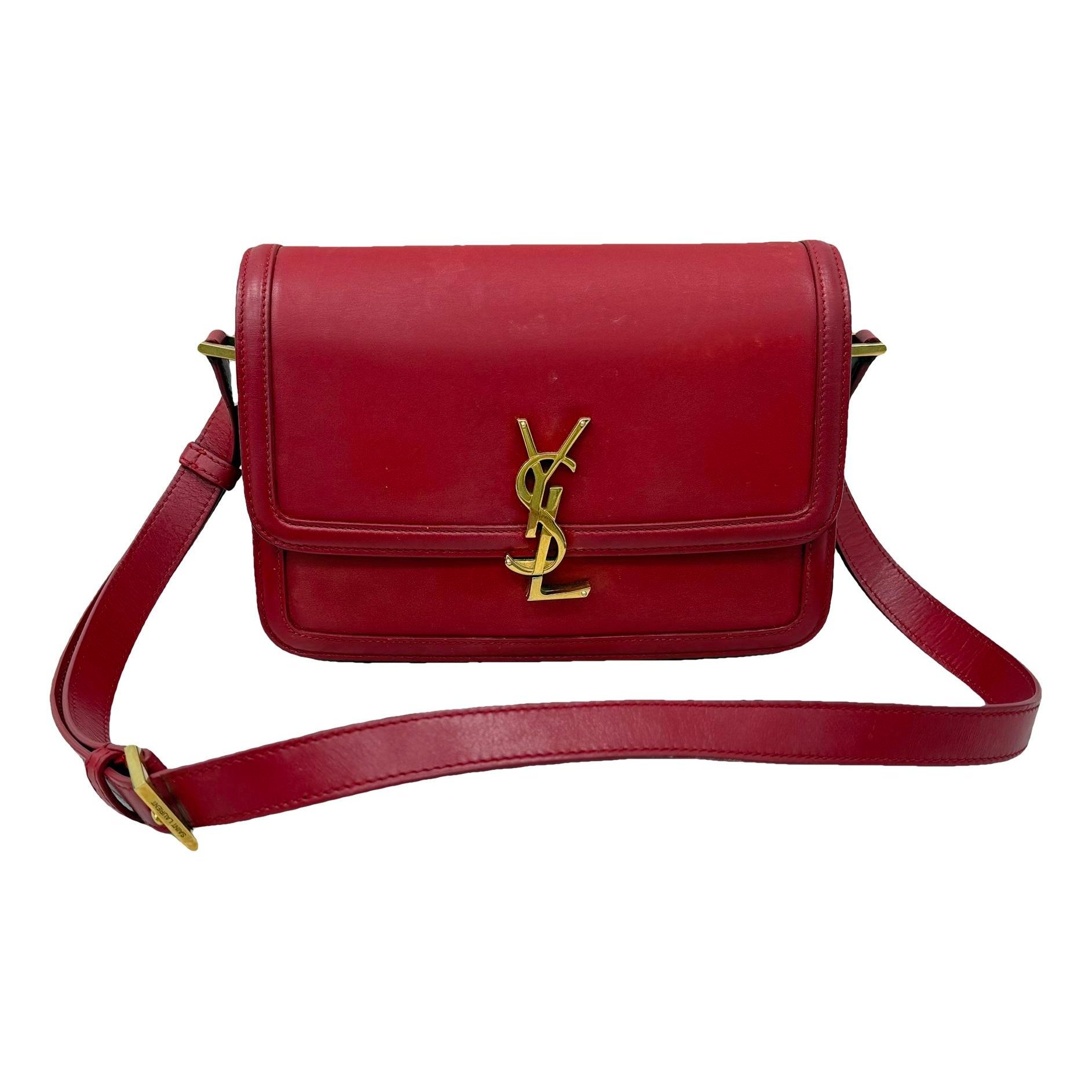 Solférino leather handbag
