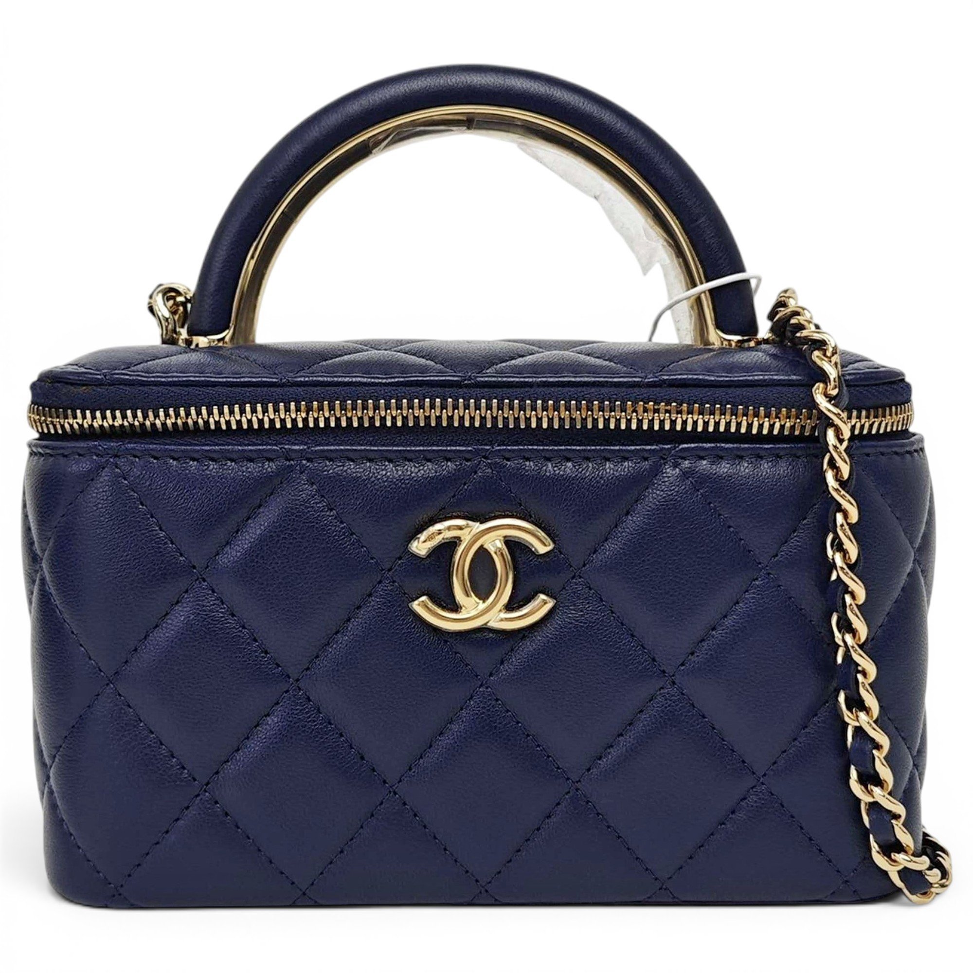 Trendy CC Vanity leather handbag
