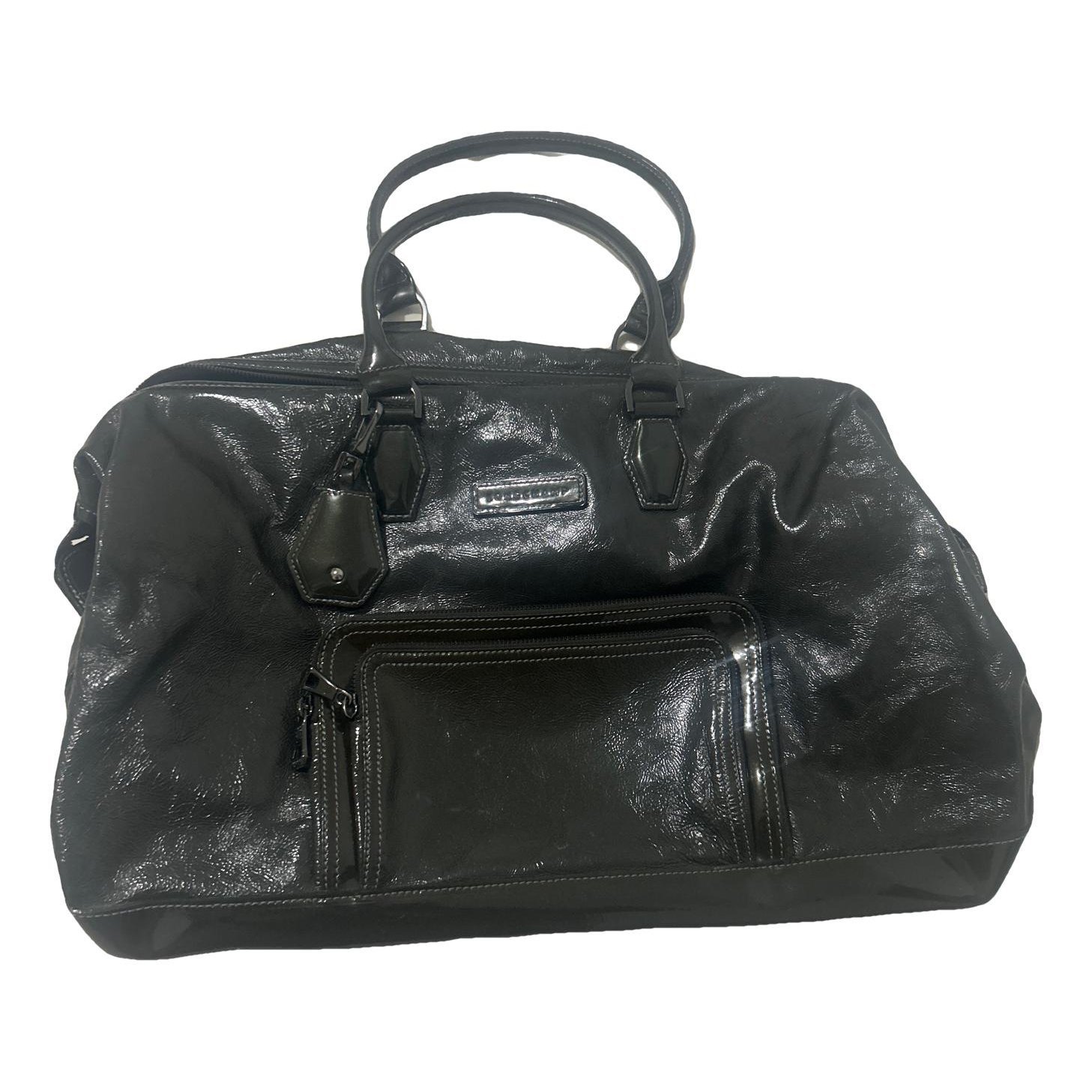 Patent leather handbag