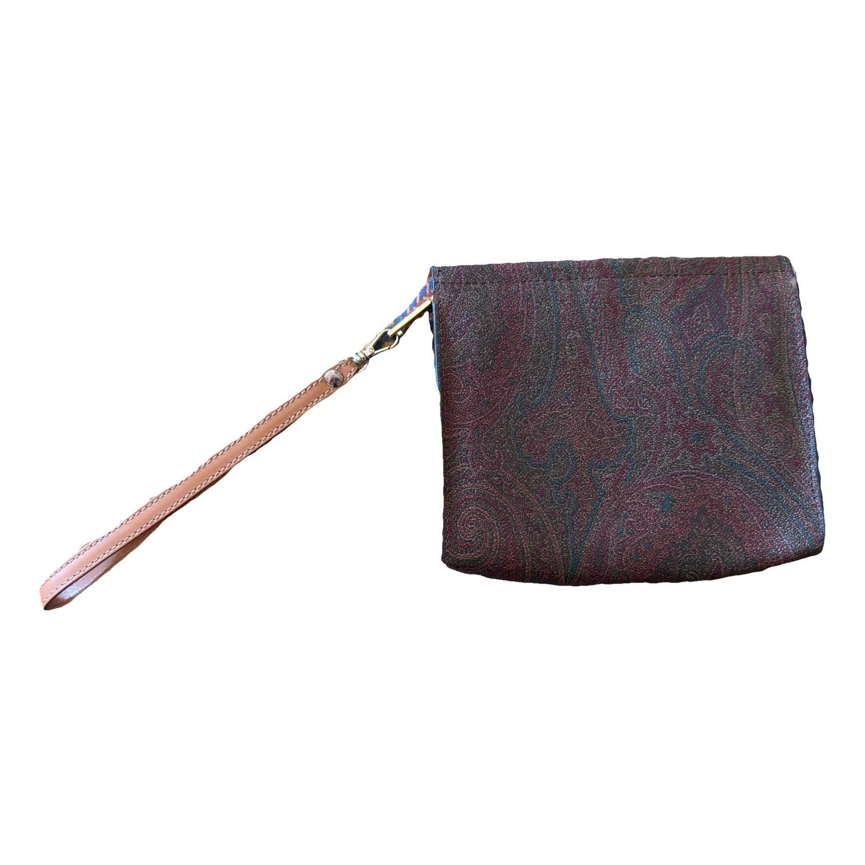 Leather clutch bag