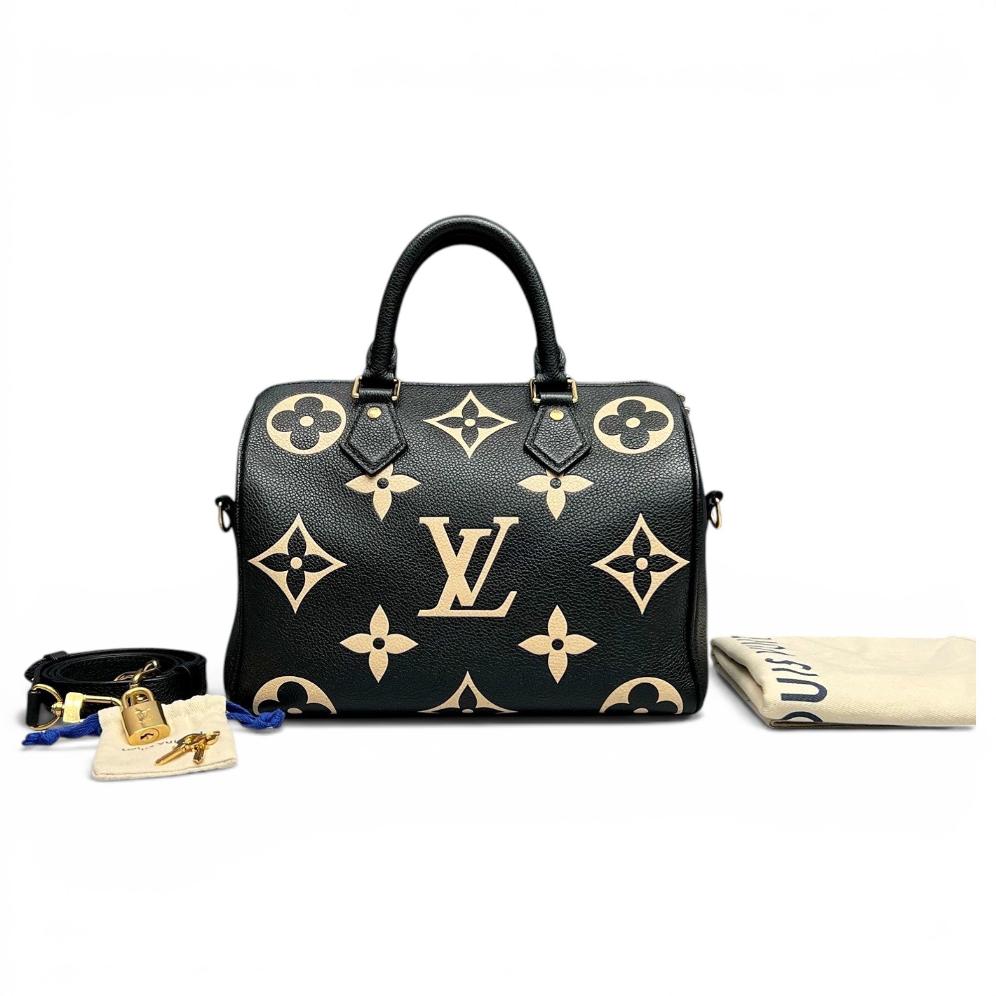 Speedy leather handbag