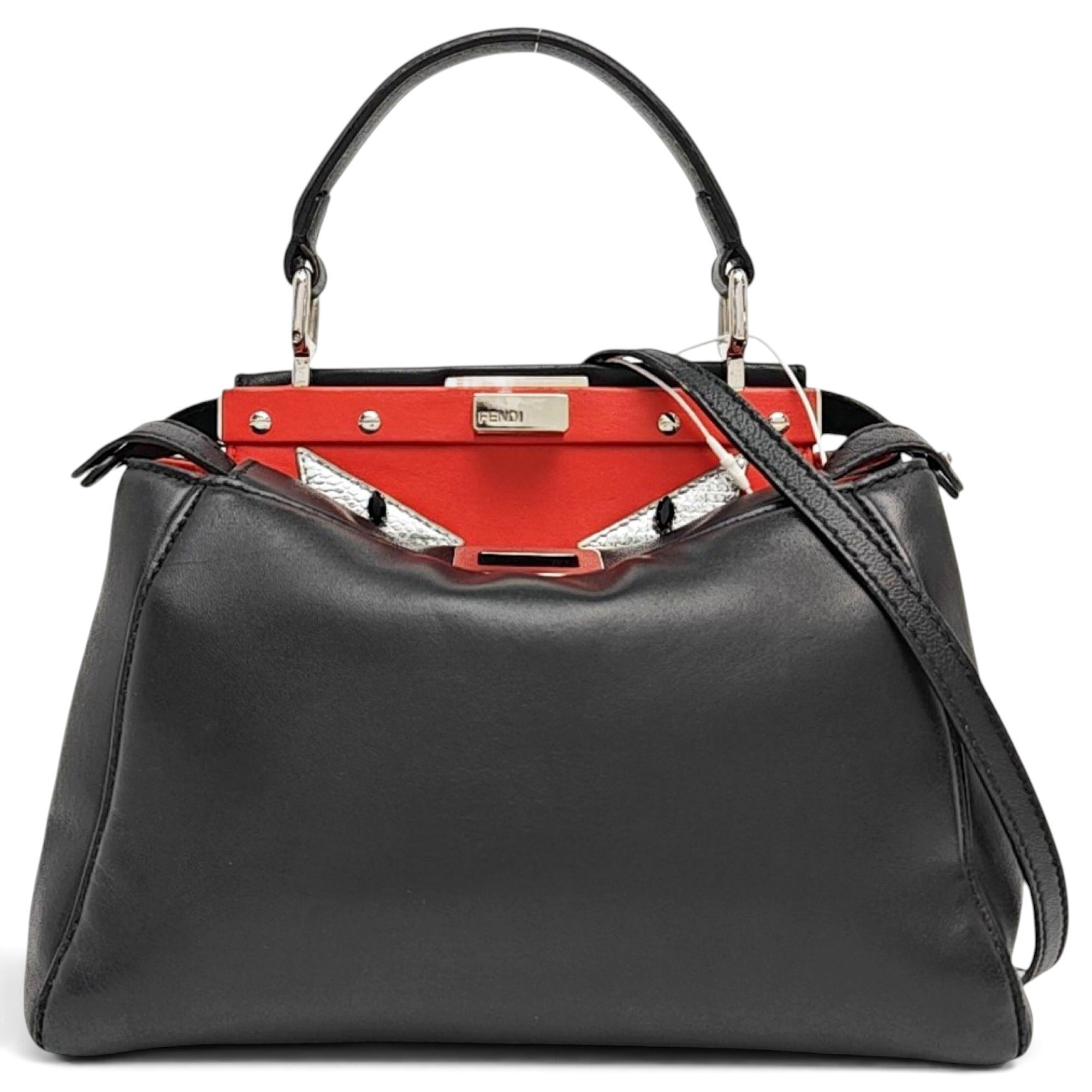 Peekaboo leather handbag