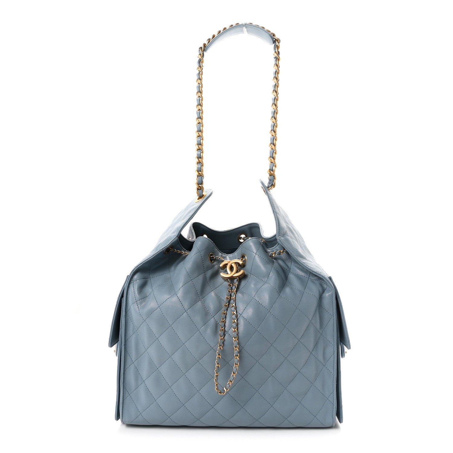 Chanel Caviar Quilted Medium Chanel 25 Handbag Blue