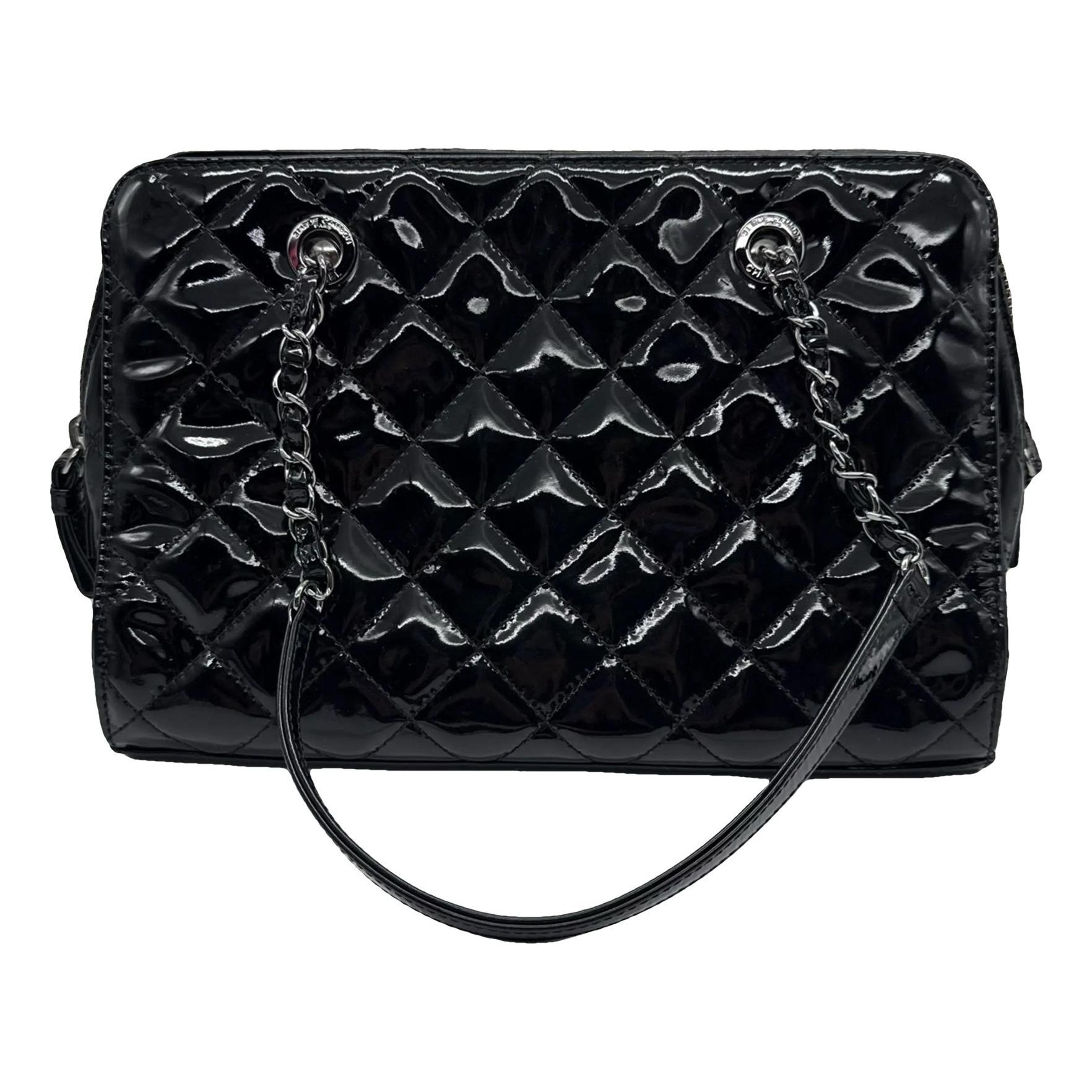 Patent leather handbag