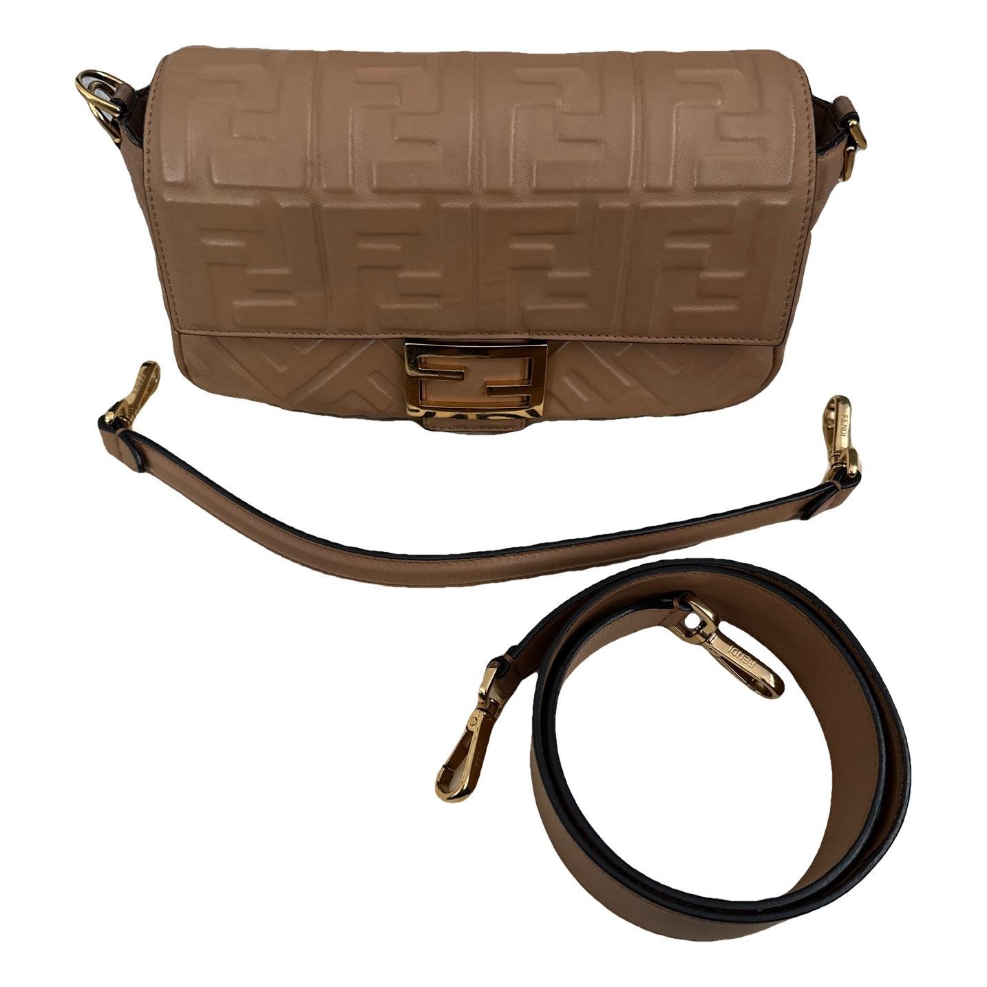 Baguette leather handbag