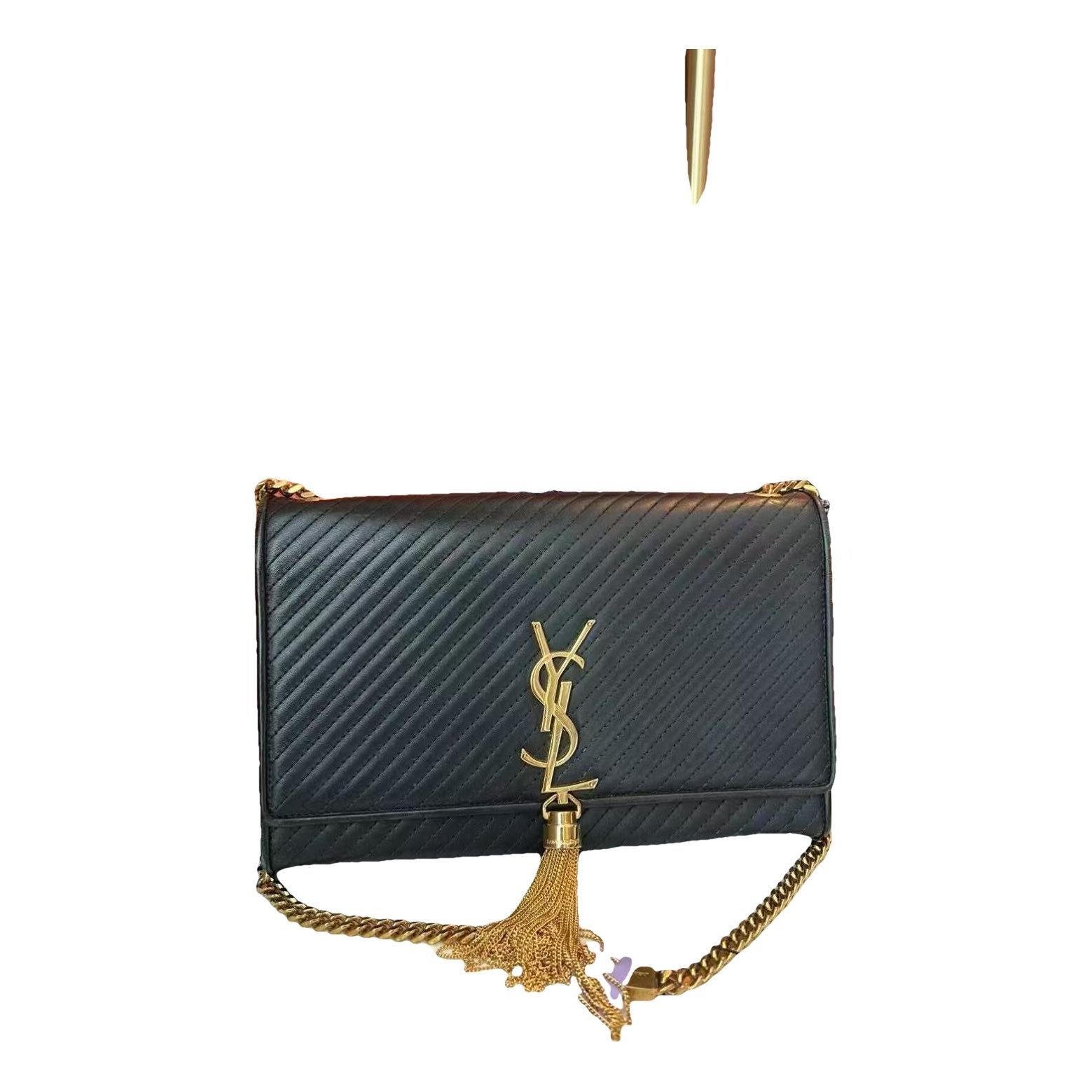 Pompom Kate leather crossbody bag