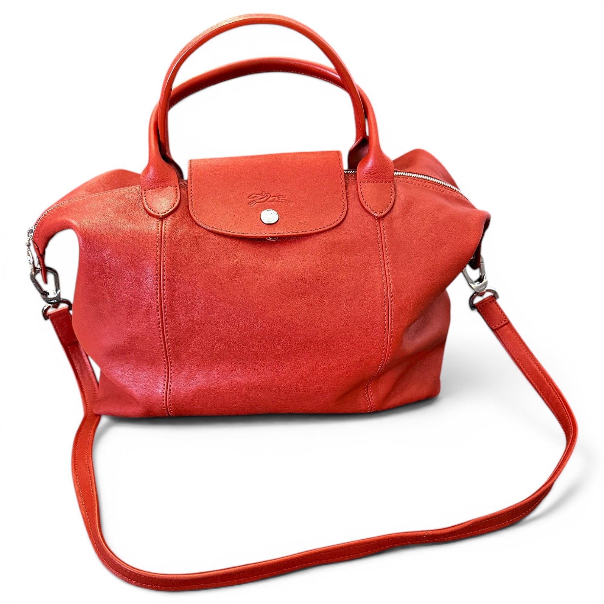 Pliage leather handbag