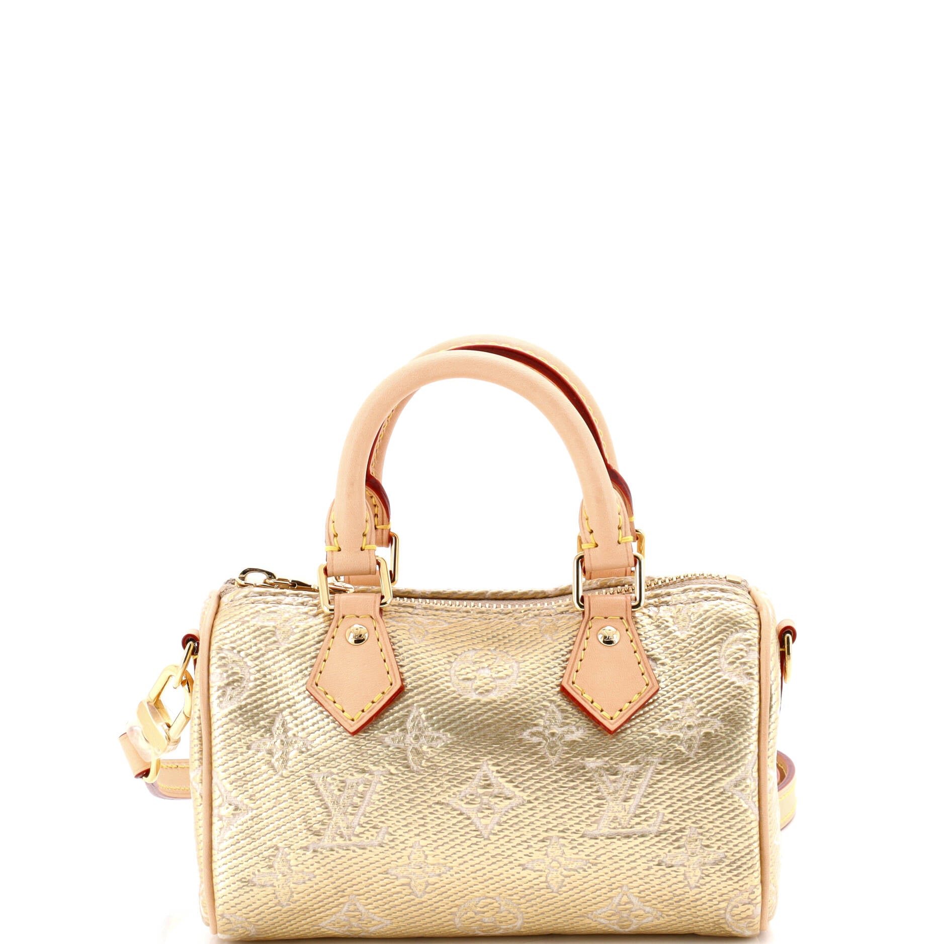 Louis Vuitton Speedy Bandouliere Bag Monoglam Jacquard Canvas Nano