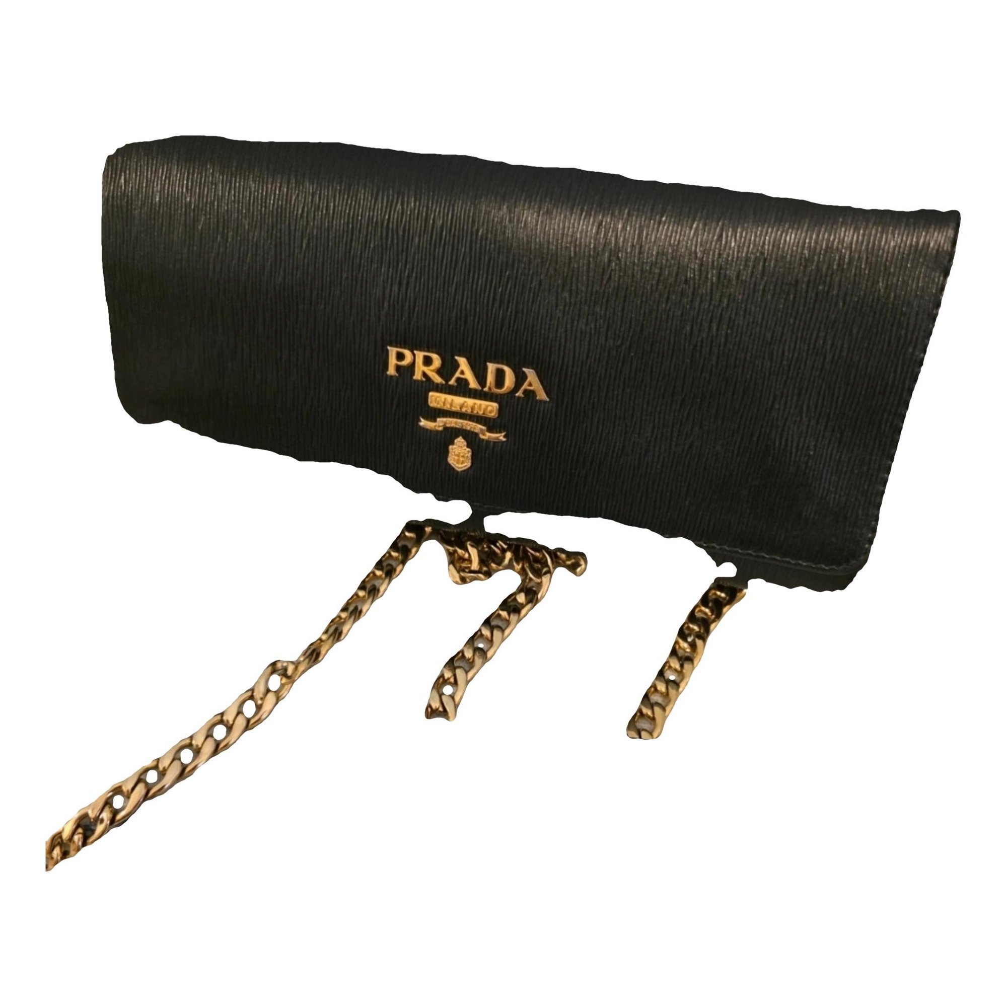 Leather clutch bag