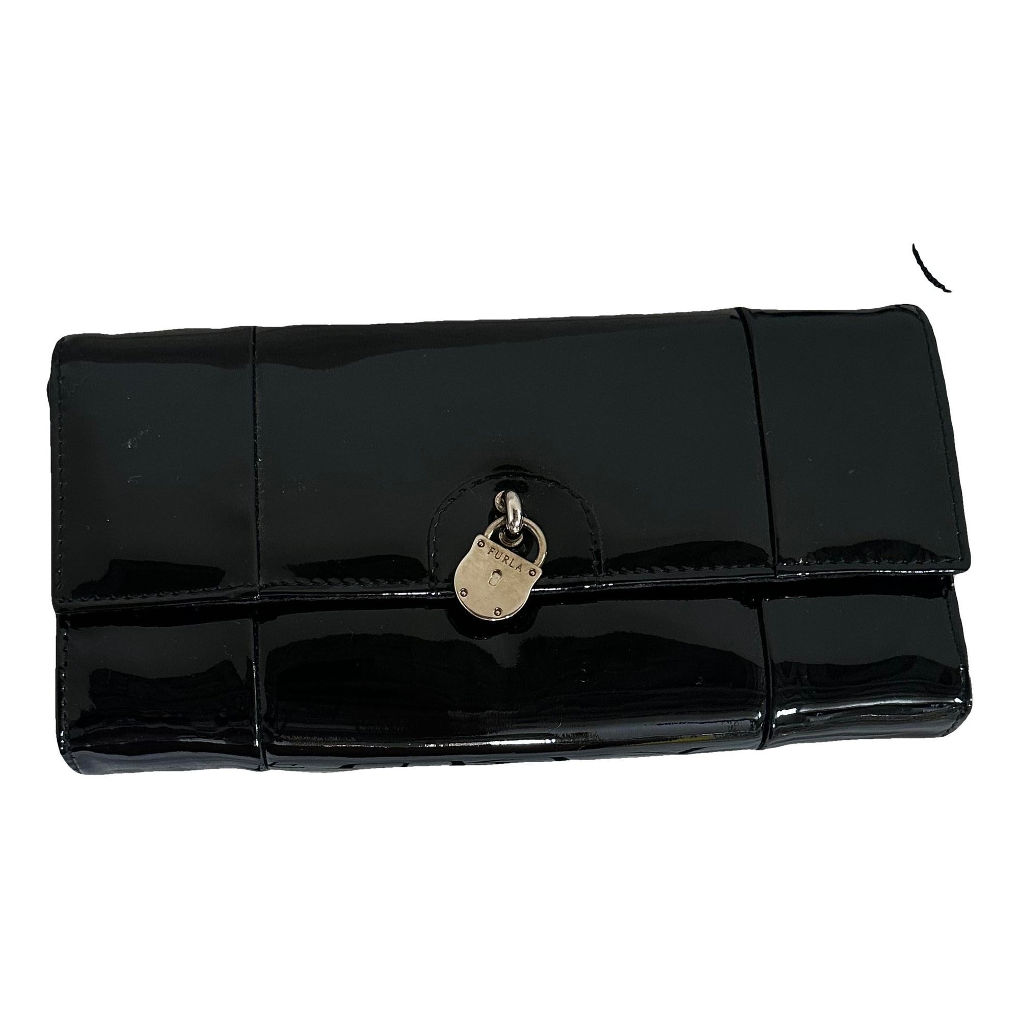 Leather clutch bag