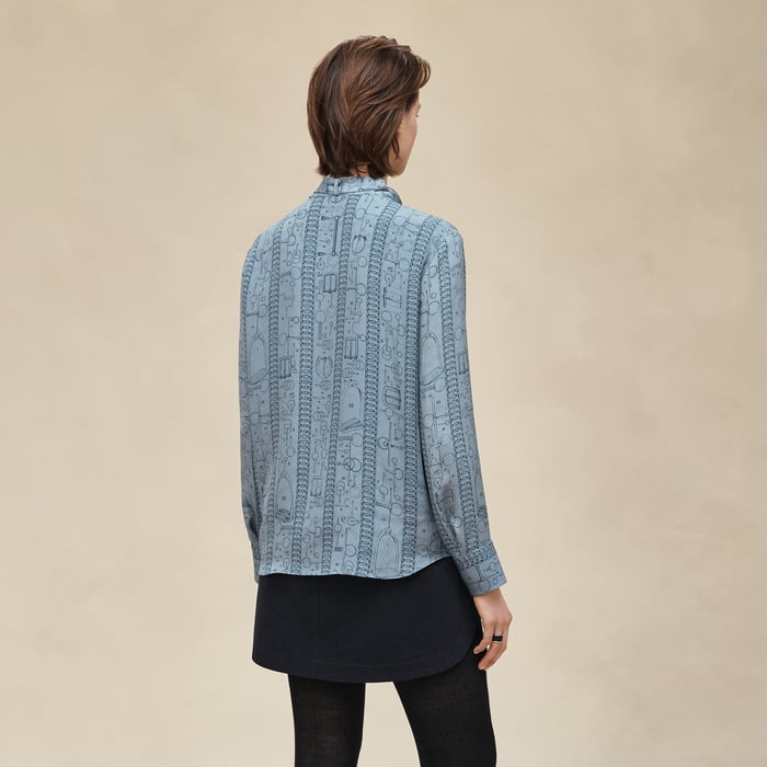 Bleu Adriatique "Cahier Du Colporteur" Shirt