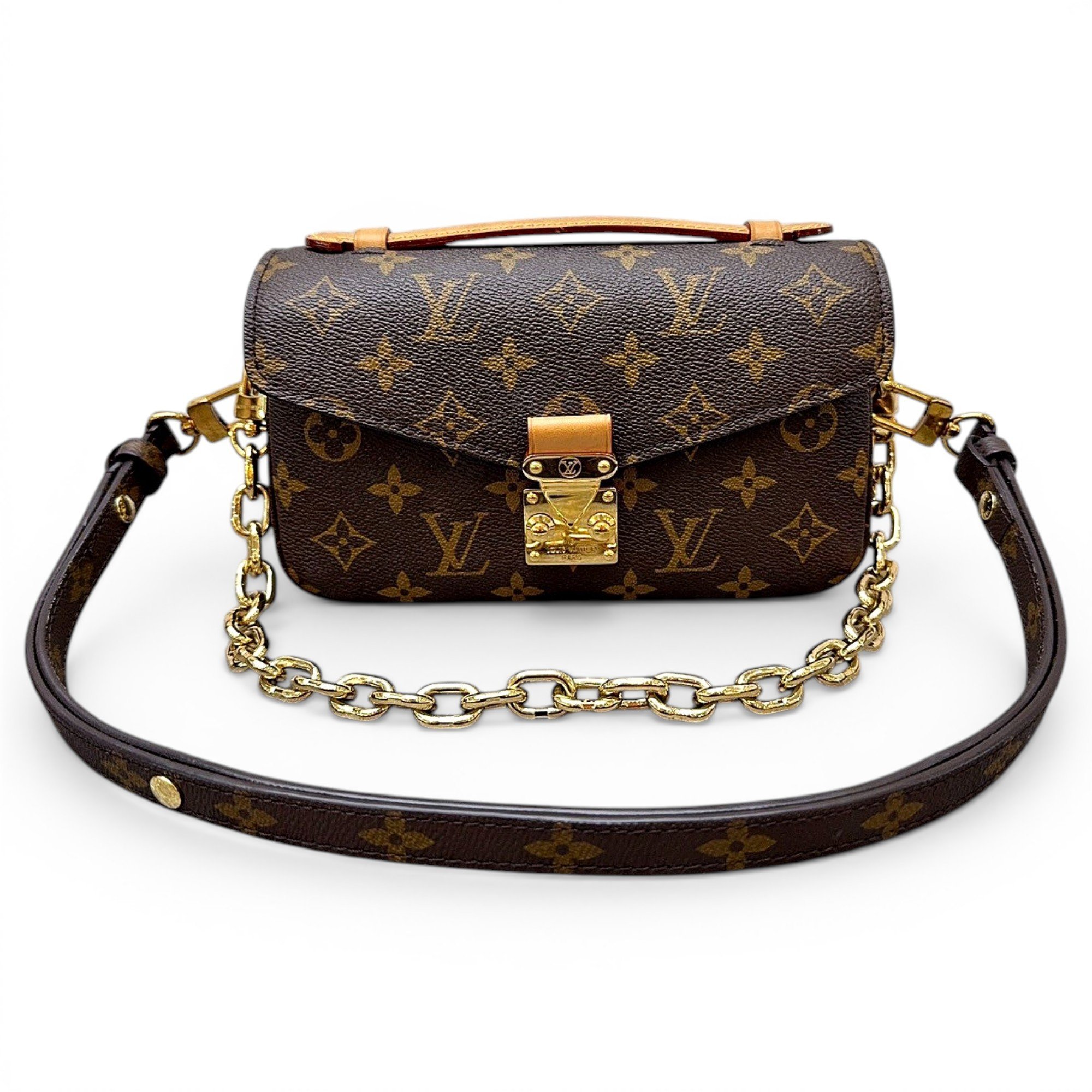 Metis East West leather crossbody bag