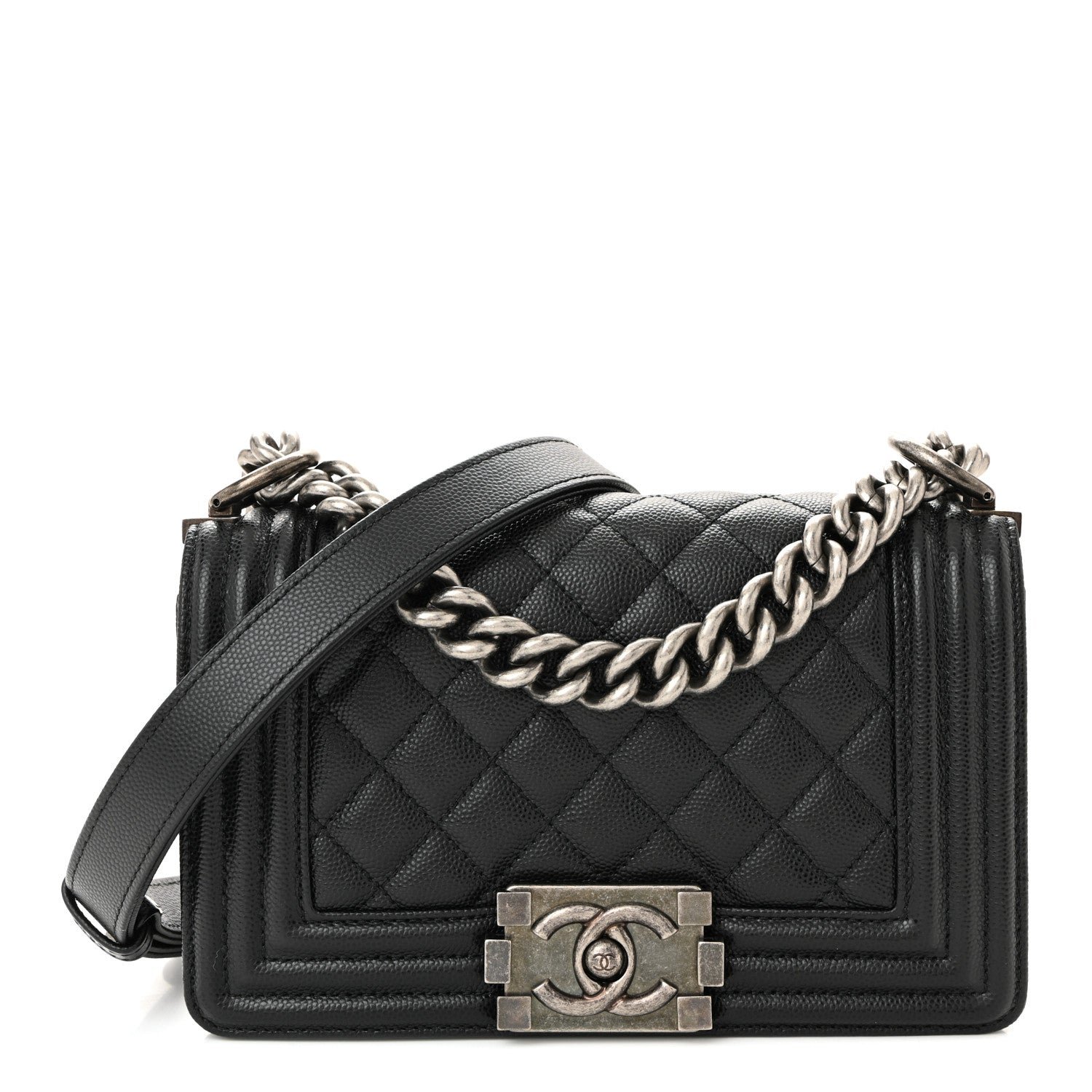 Chanel Chanel Caviar Quilted Small Boy Flap Black