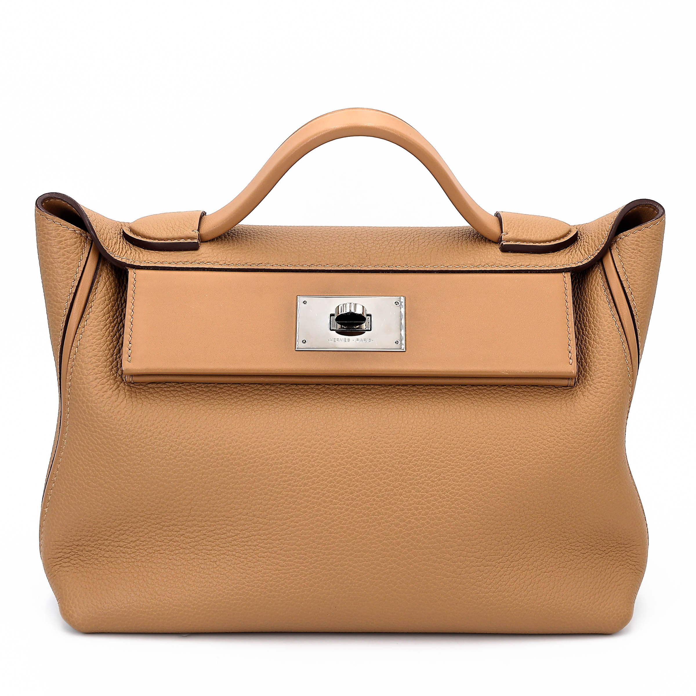 Hermes 24/24 - 29 Biscuit (4B) Taurillon Maurice Palladium hardware Z (2021)