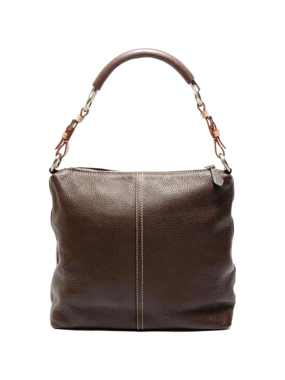 2000s contrast-stitching shoulder bag