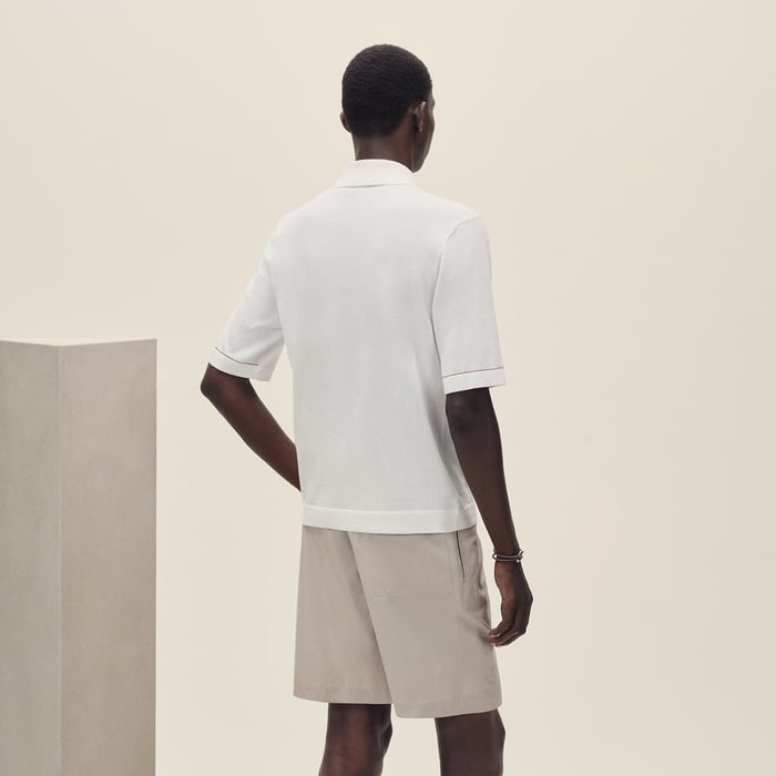 Blanc "H Bartack" Polo Shirt