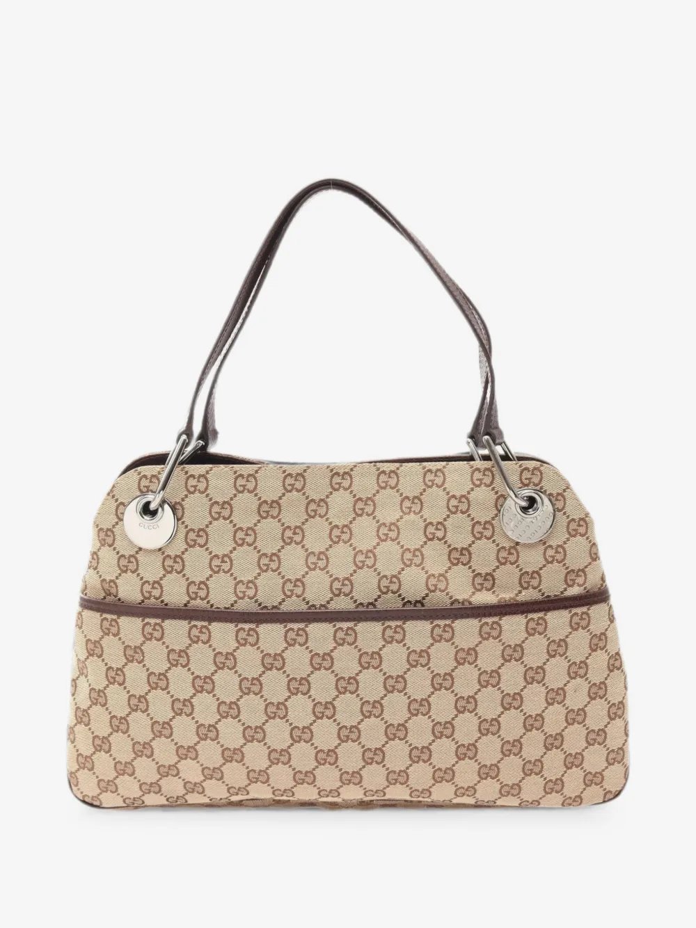 2000s GG canvas shoulder bag