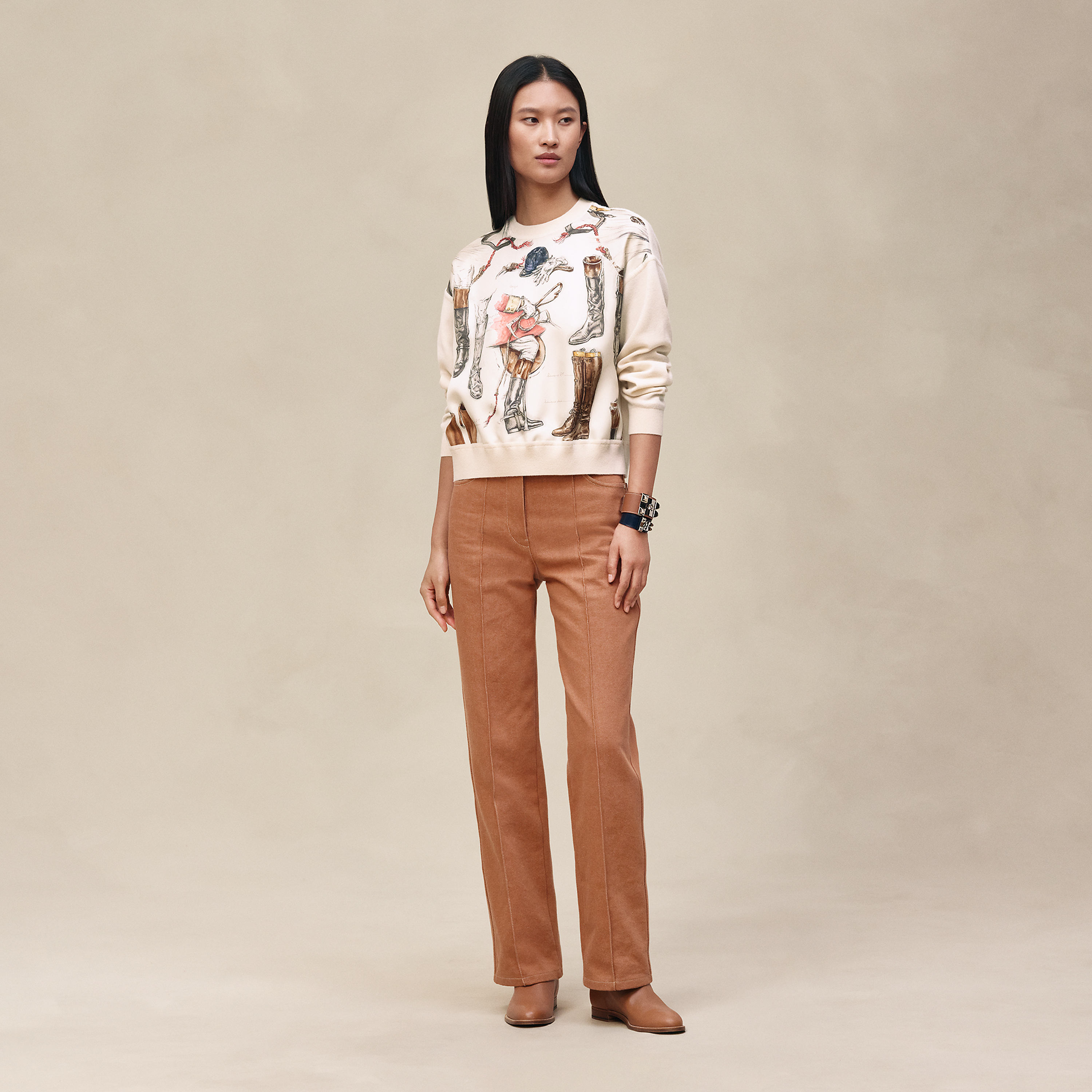 "A Propos de Bottes" long-sleeve sweater 