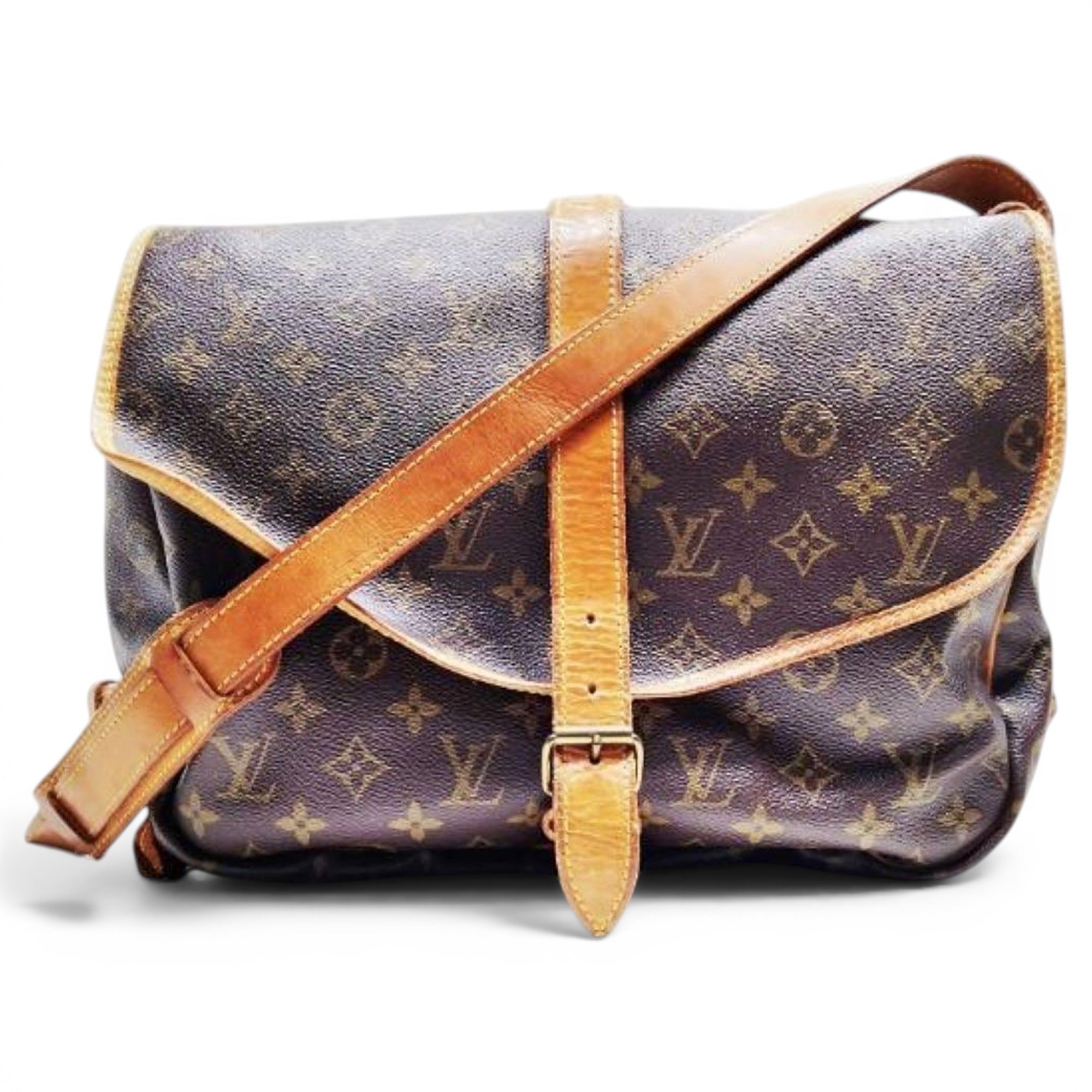 Saumur leather crossbody bag