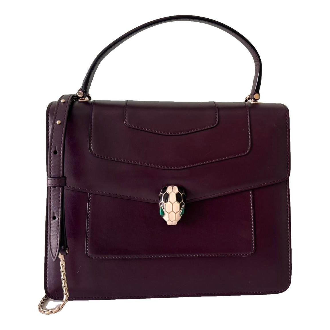 Serpenti leather handbag