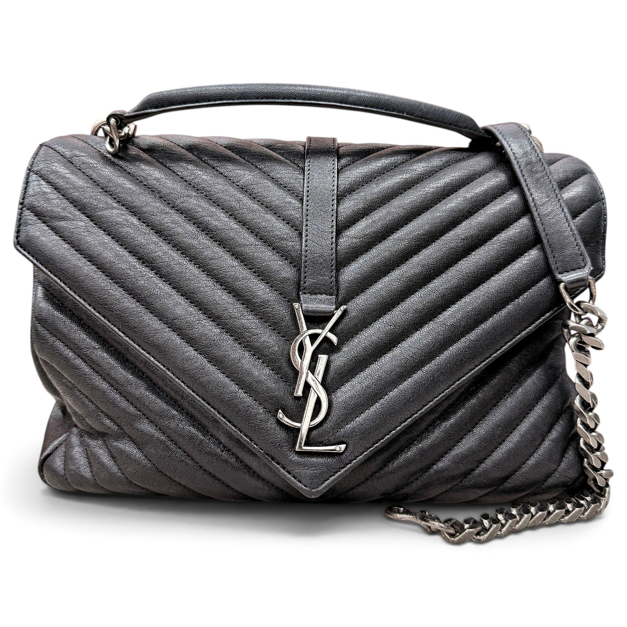 Collége monogramme leather handbag
