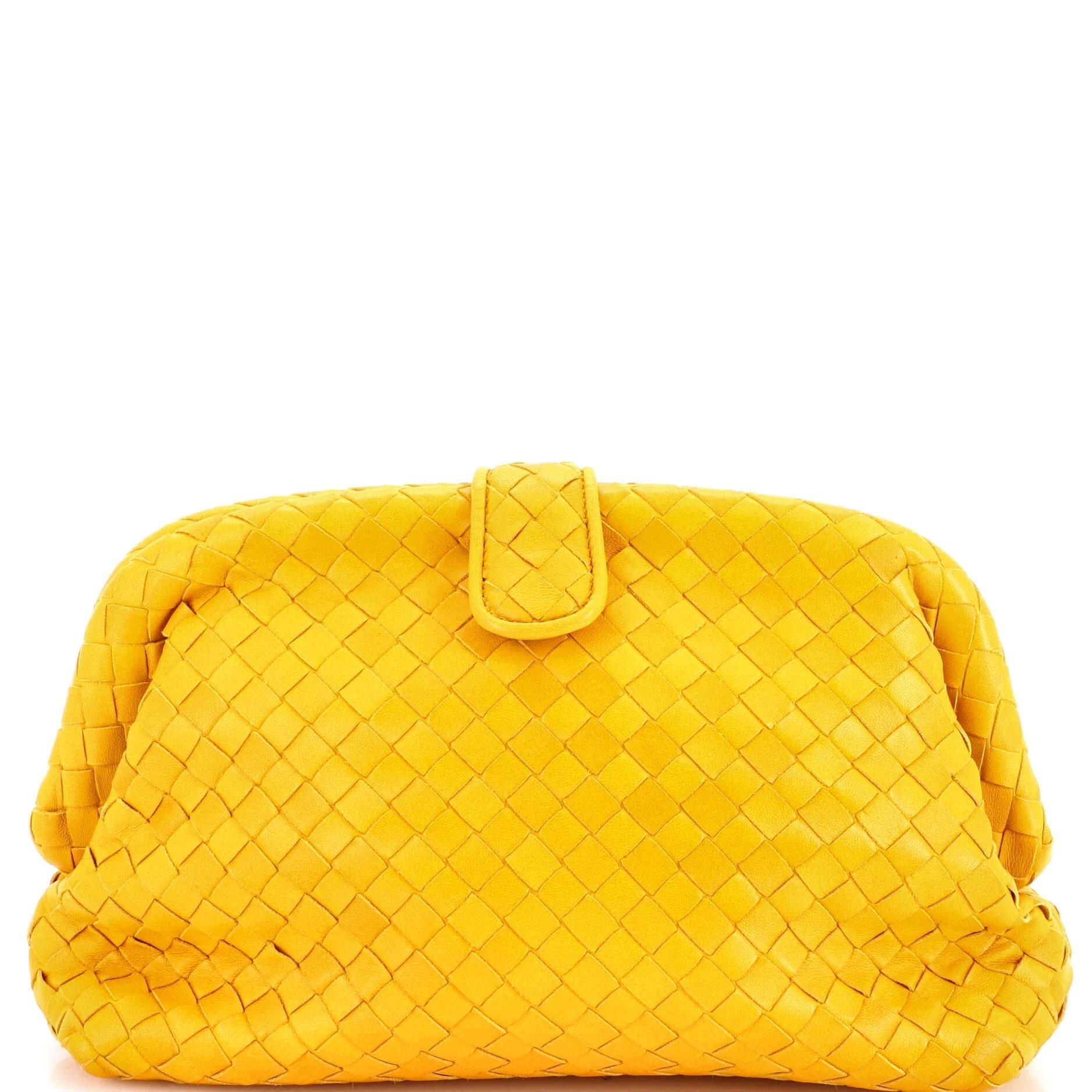 Leather clutch bag