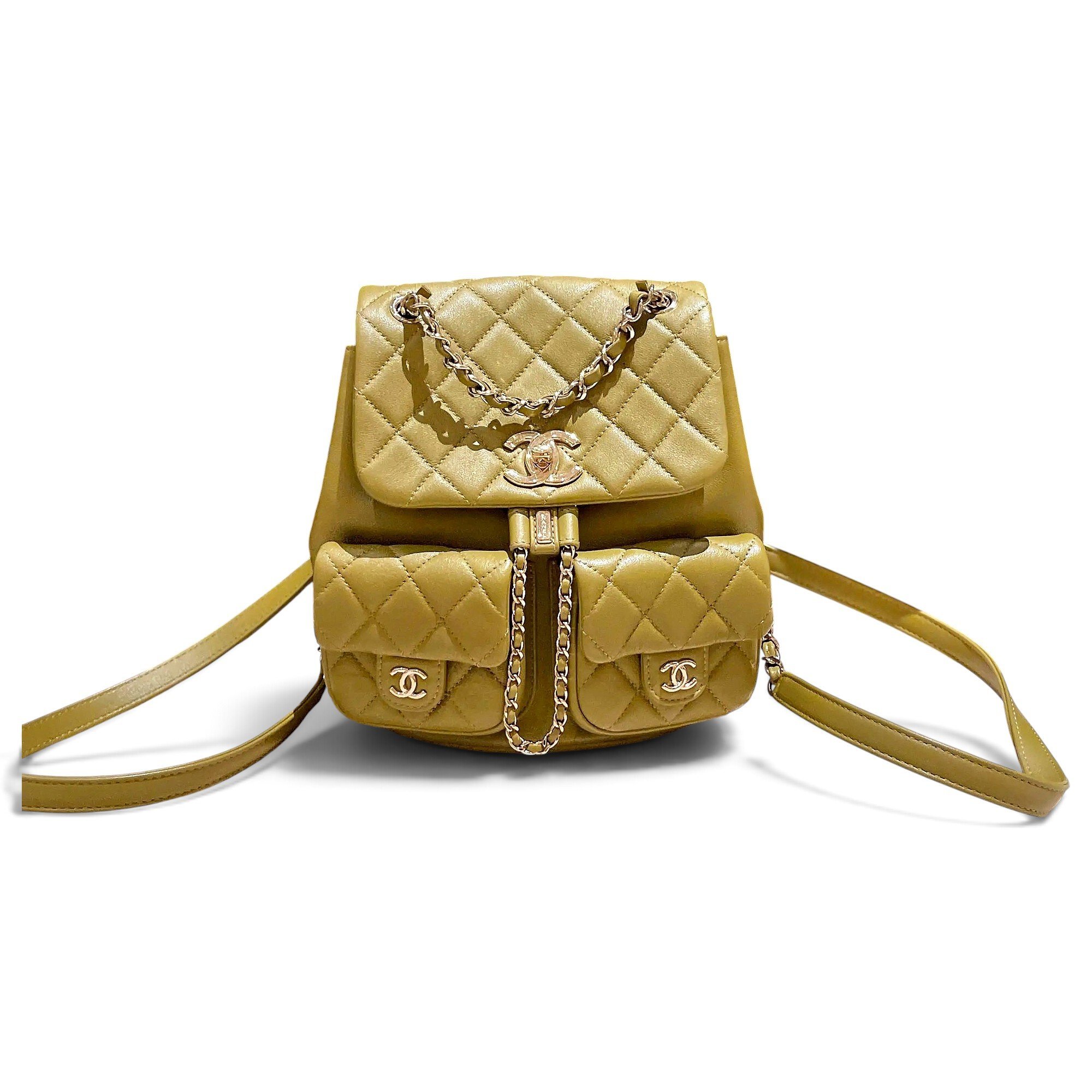 Leather backpack