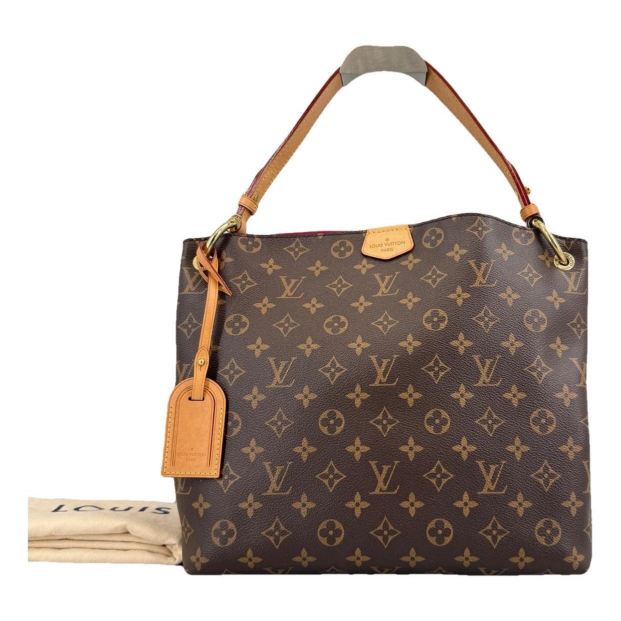 Graceful leather handbag