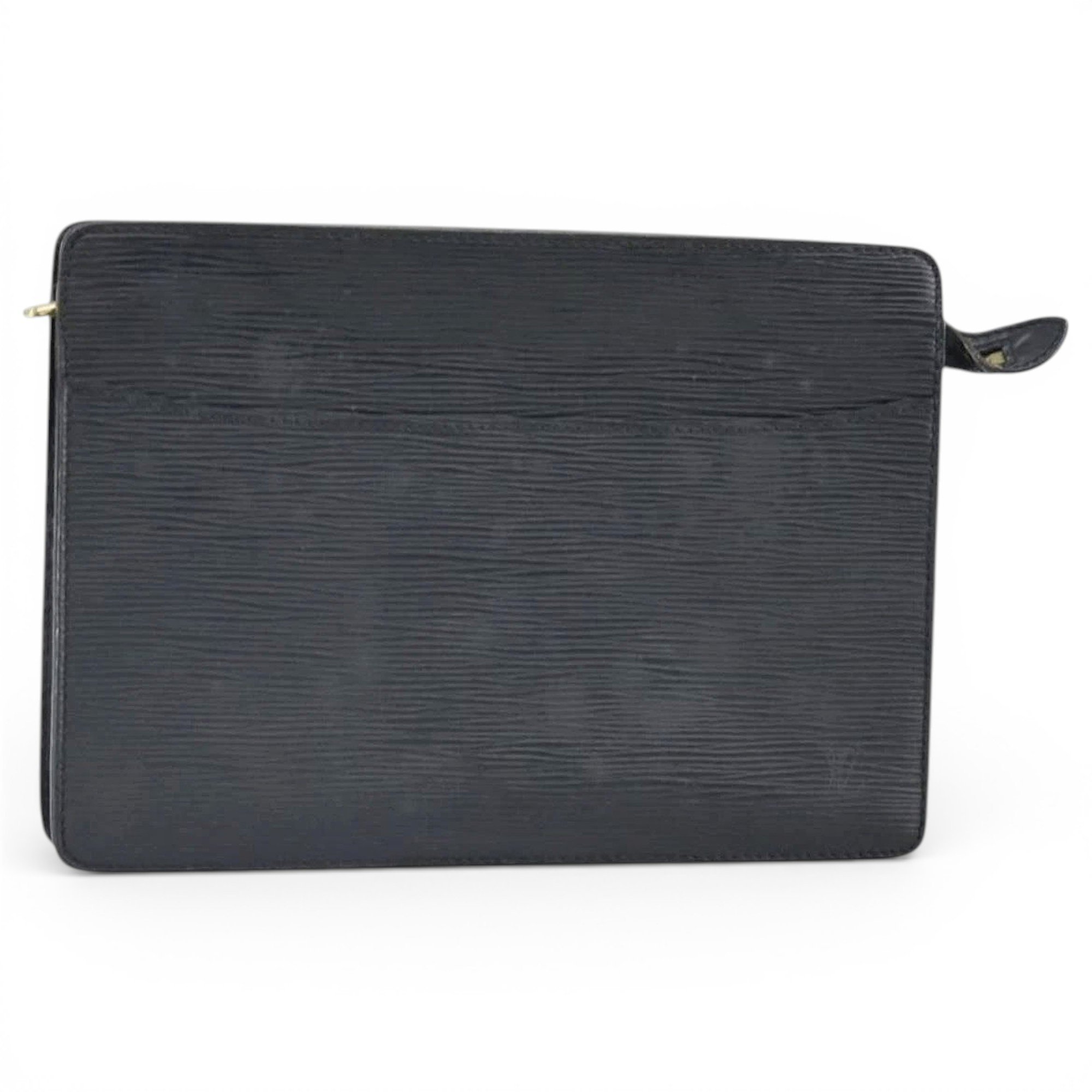 Leather clutch bag