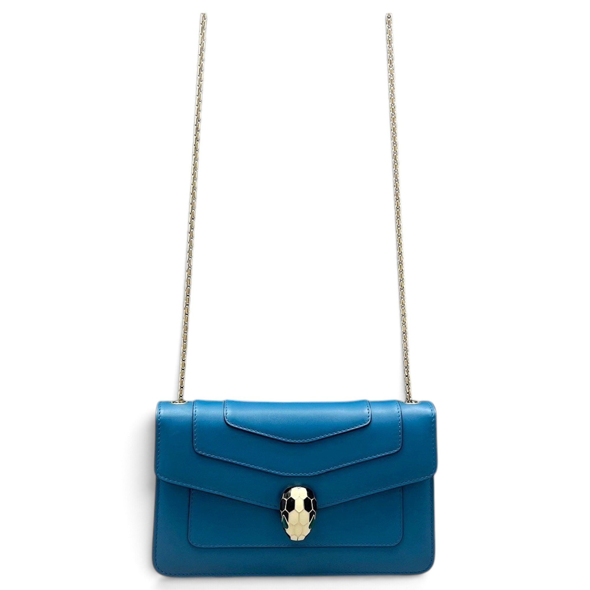 Serpenti leather handbag
