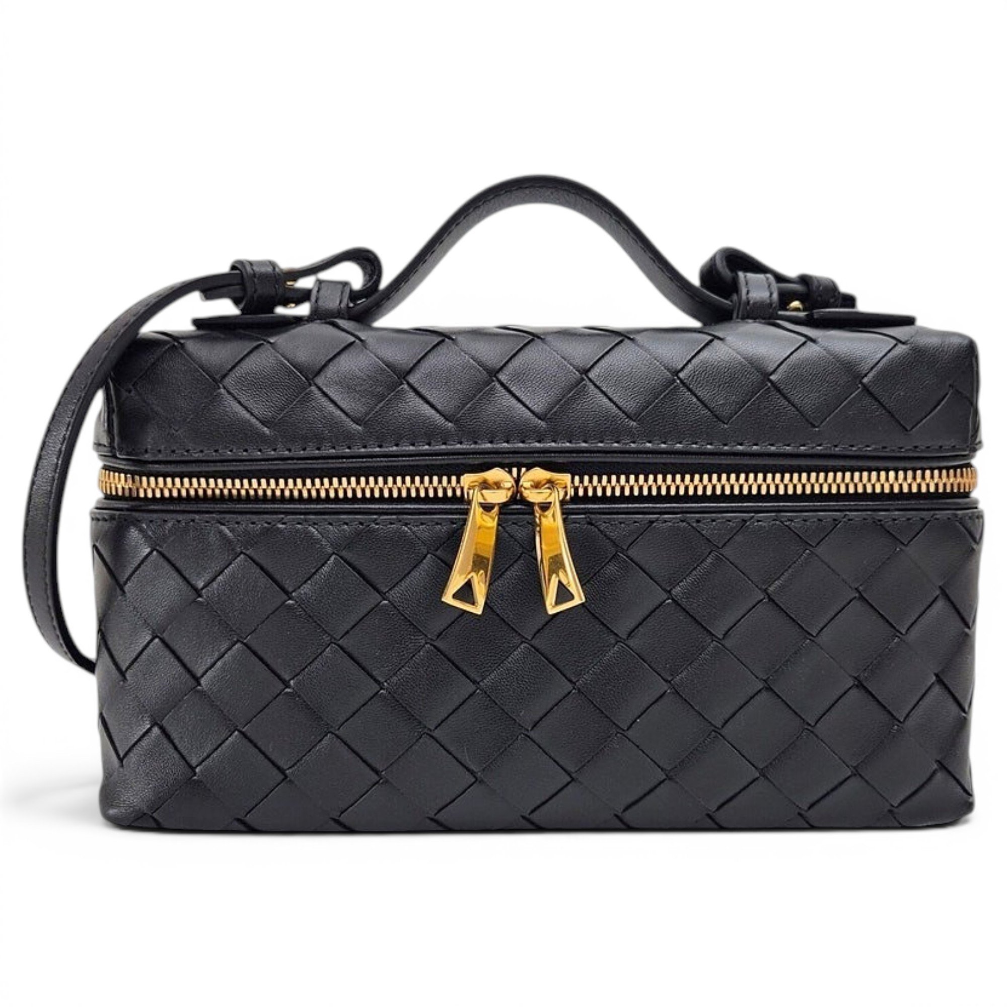 Leather clutch bag