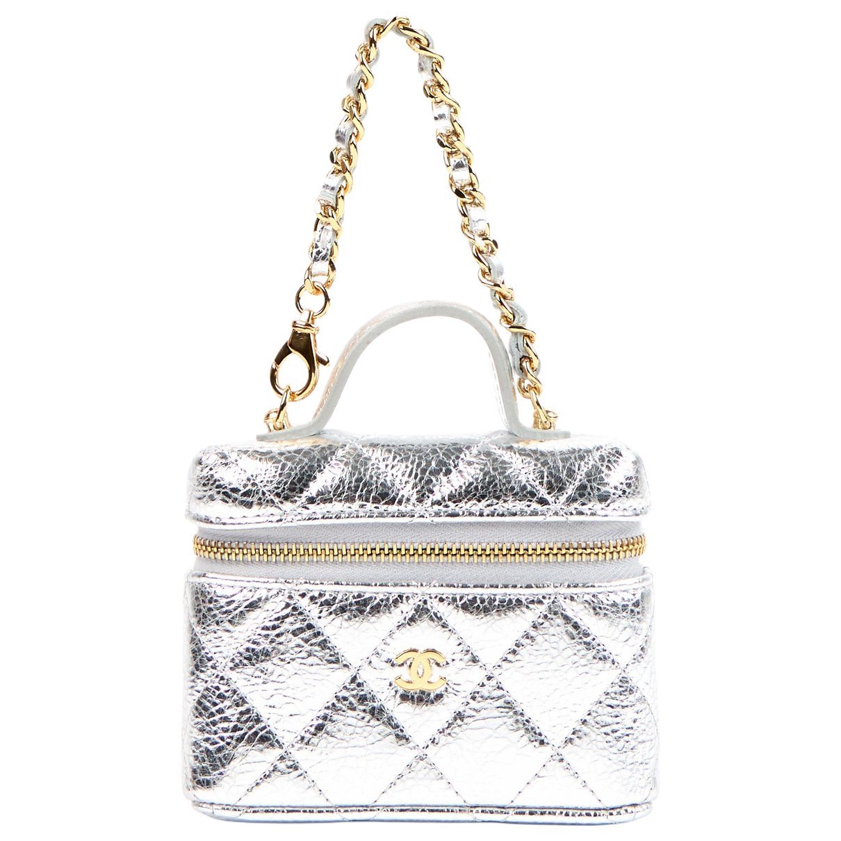 Vanity leather handbag