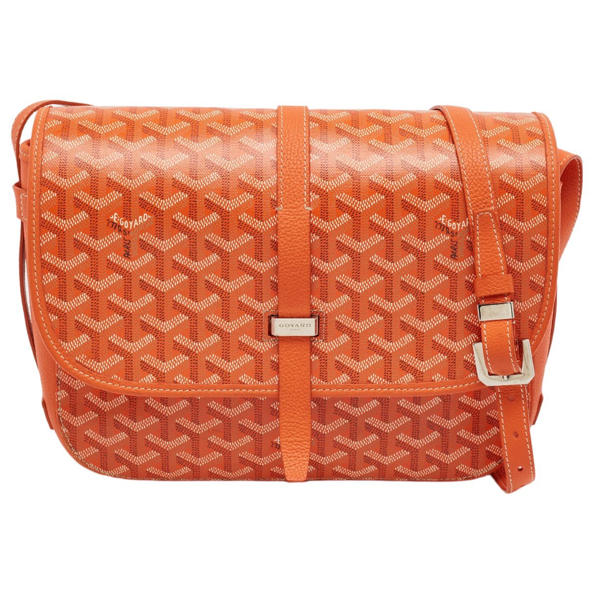Goyard Belvedère leather handbag