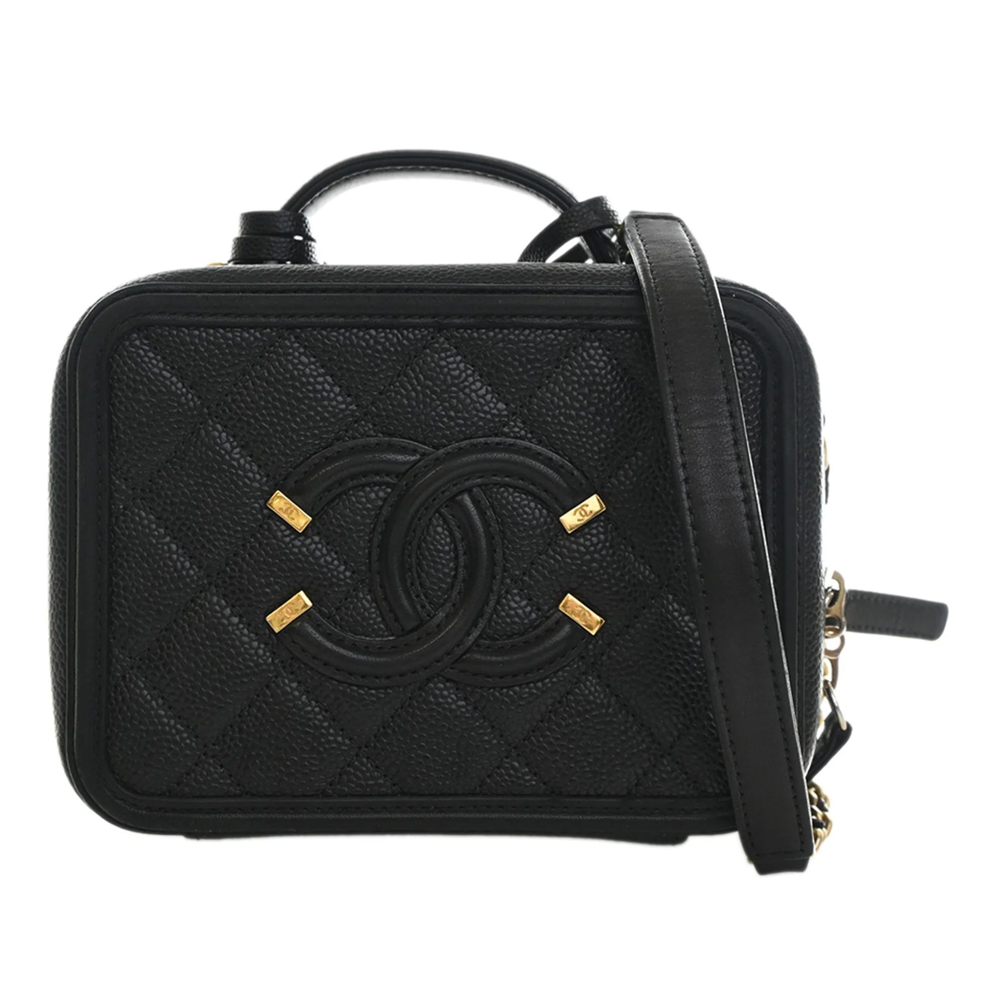 Leather vanity case