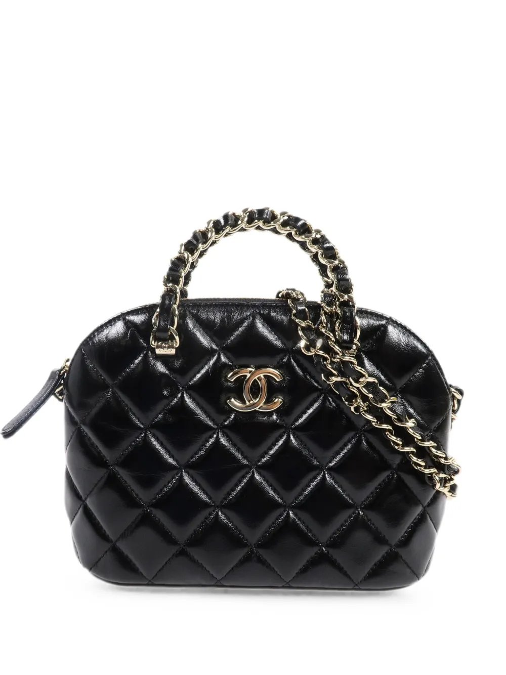 quilted CC shoulder bag