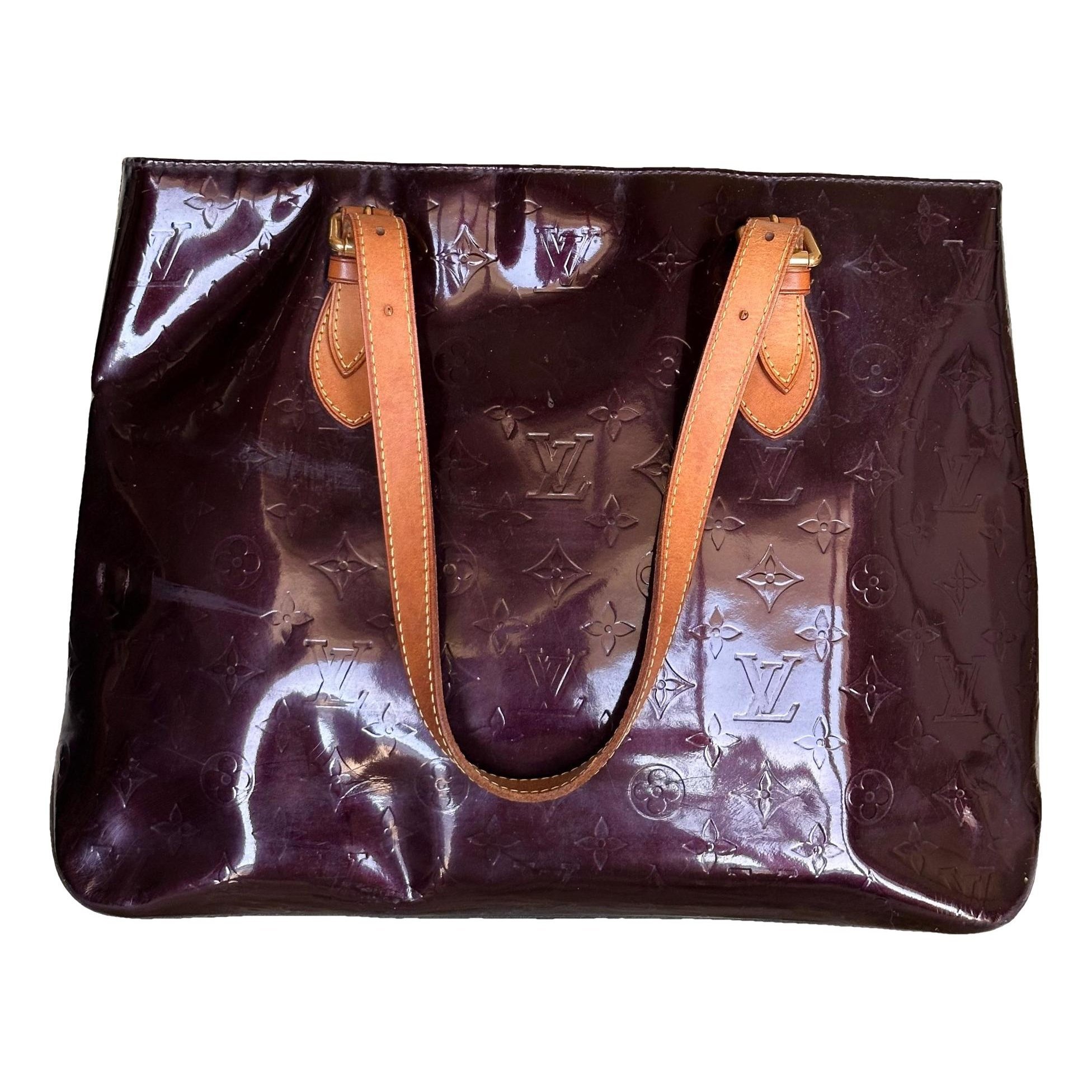 Patent leather handbag
