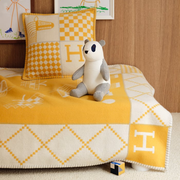 Gris Avalon Animaux Nattes Pillow