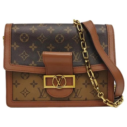 Dauphine leather crossbody bag