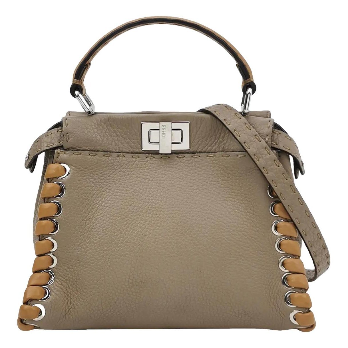 Peekaboo leather crossbody bag