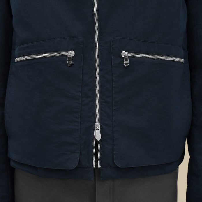 Marine Jacket With Removable Hood