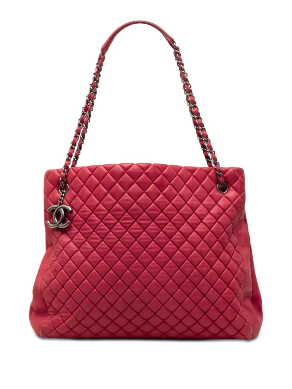 2012-2013 Large Quilted Iridescent Calfskin New Bubble tote bag